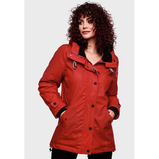 Regenjacke stylische Kapuze, mit BAUR Navahoo Outdoorjacke wasserdichte mit »Lindraa«, bestellen | Teddyfell