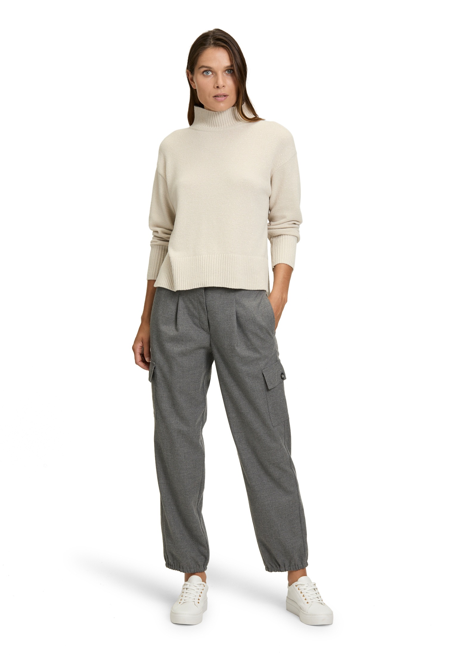 Betty Barclay Strickpullover »Betty Barclay Damen Strickpullover mit Lurexfaden«, (1 tlg.), Kragen