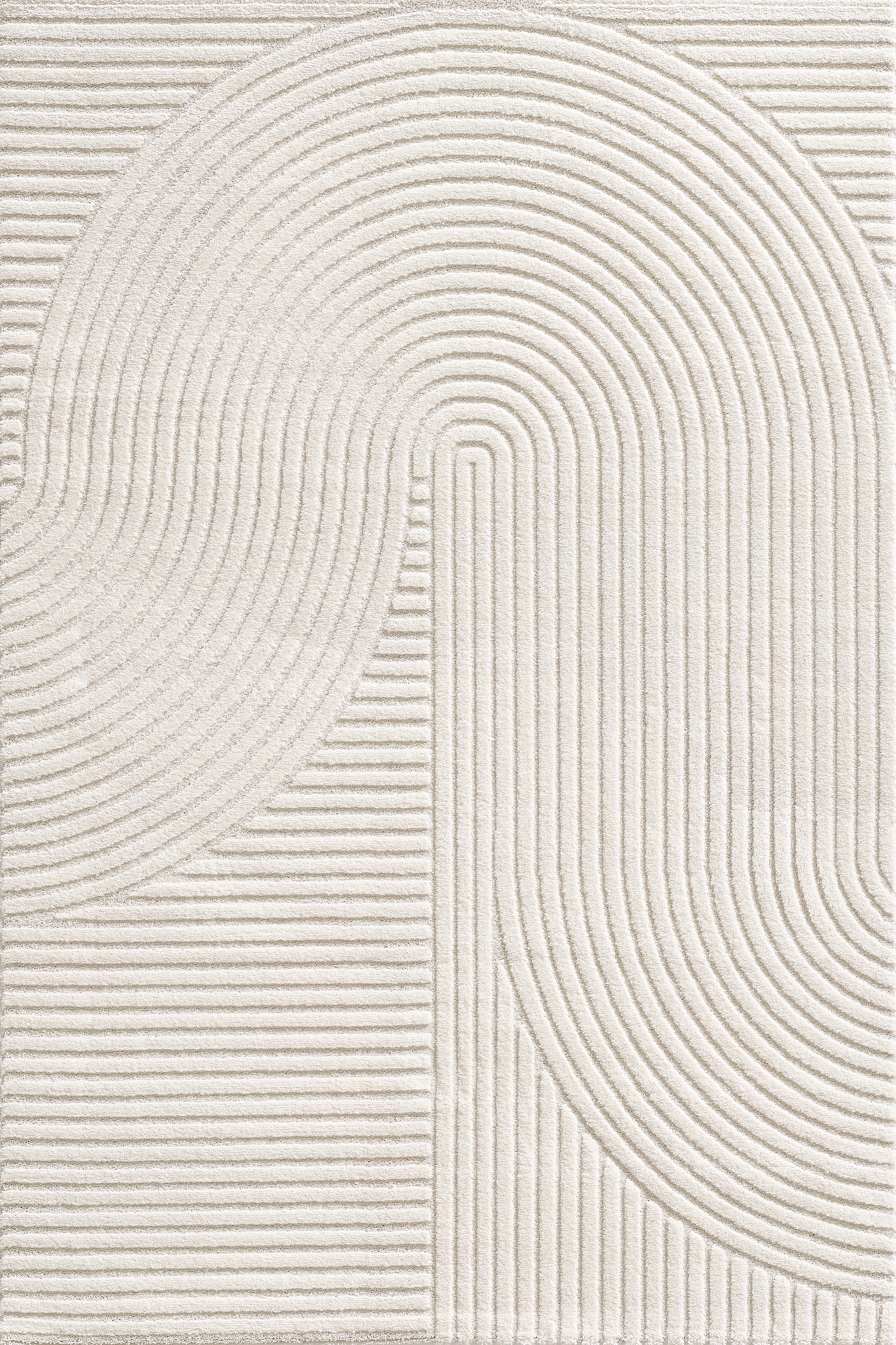 merinos Teppich »Elio«, rechteckig, 16 mm Höhe, moderner Kurzflor Teppich mit Hoch-Tief-Effekt, 3D Effekt