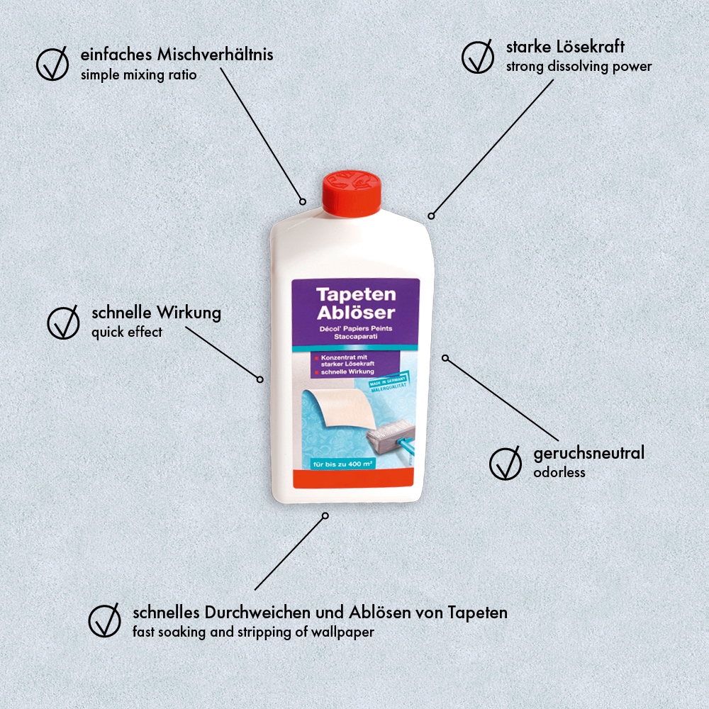 A.S. Création Wasserfarbe »Tapetenablöser« starke Lösekraft, geruchsneutral, 1 L