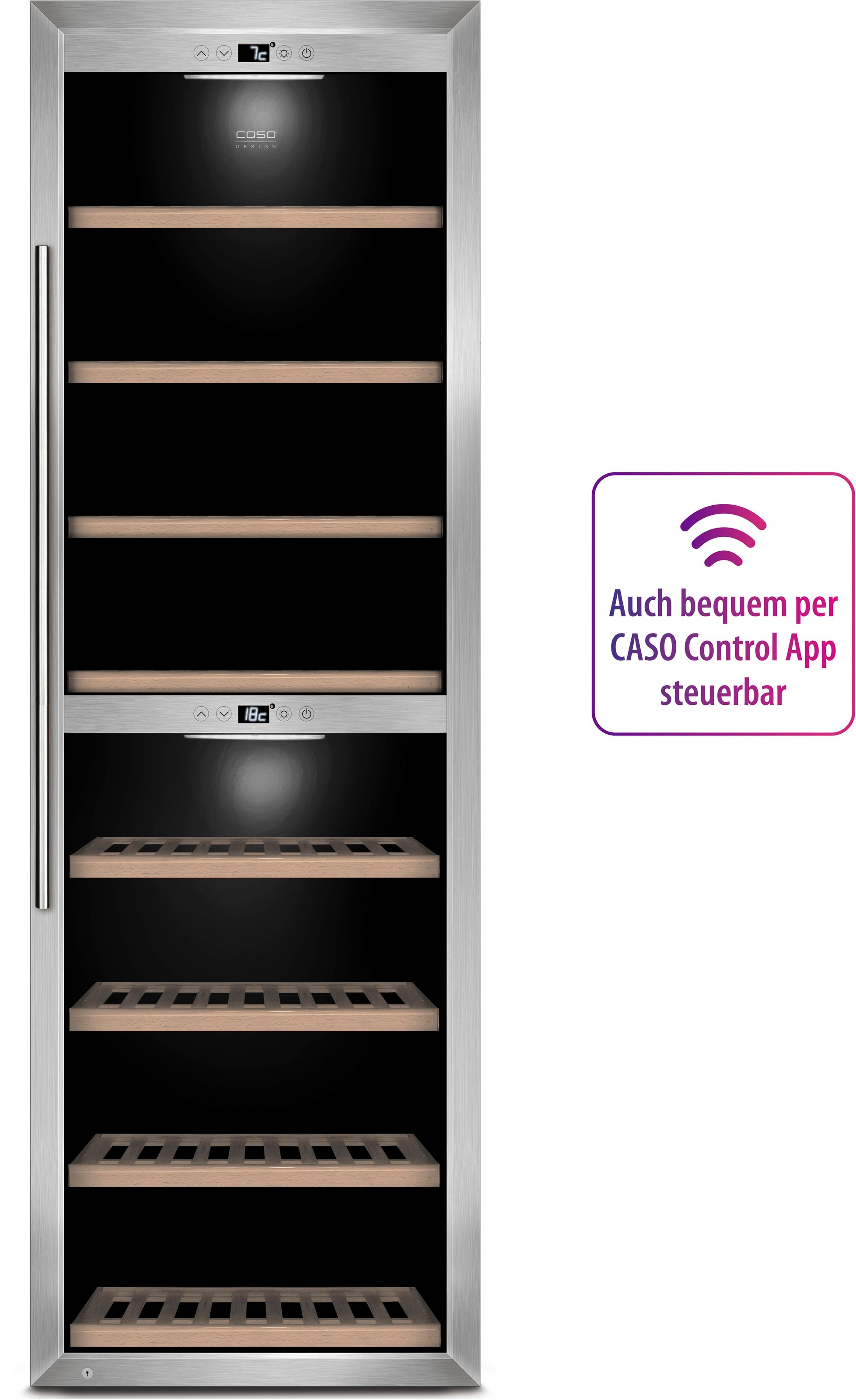 Caso Weinkühlschrank "730" für 180 Stk. Standardflaschen á 075l WineComfort günstig online kaufen