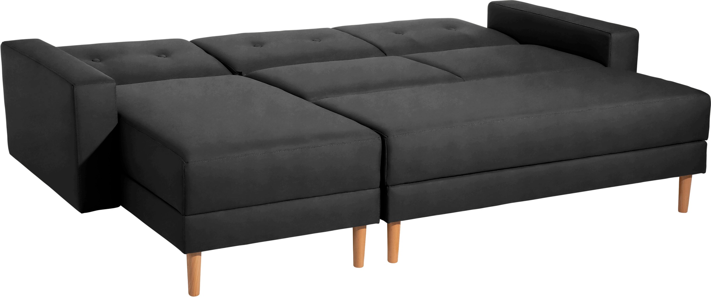 Max Winzer® Ecksofa »Just Chill«, Schlafsofa mit Recamiere, Rückenverstellung, inklusive Stauraumhocker