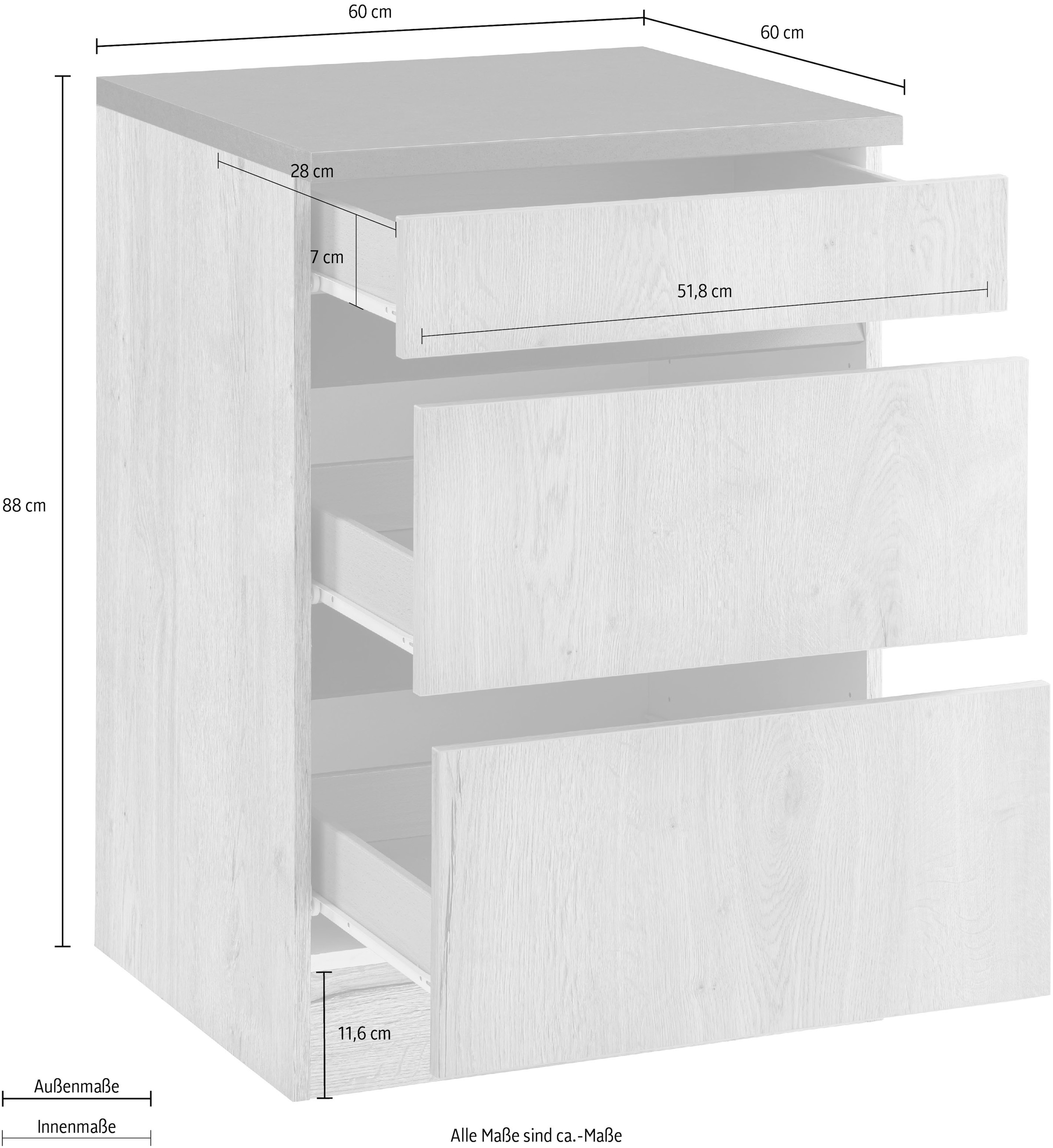 OPTIFIT Unterschrank »Roth«, Breite 60 cm