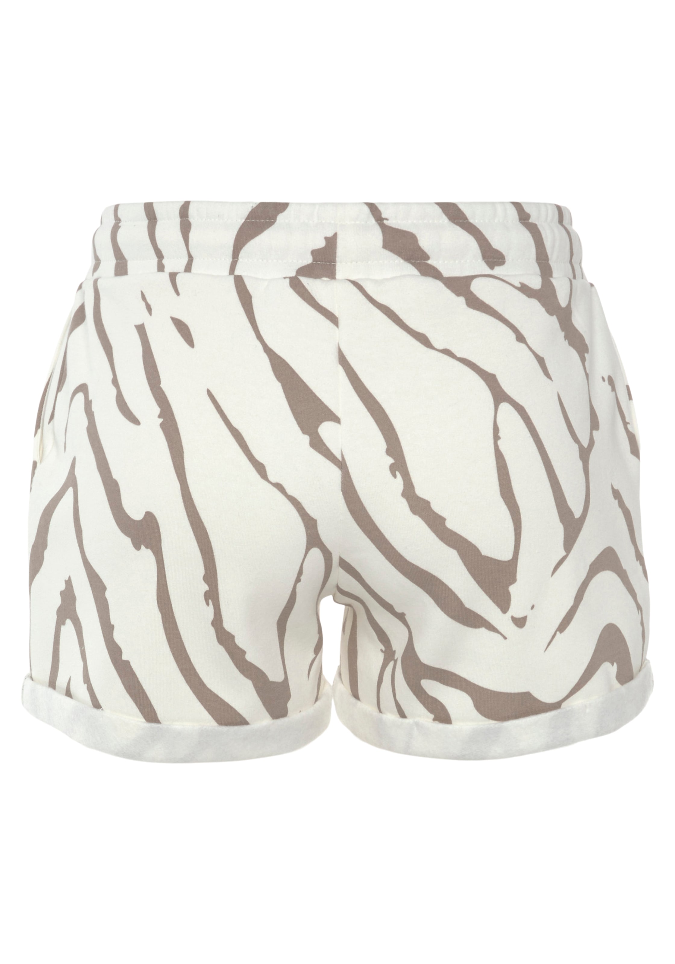 LASCANA Relaxshorts, mit seitlichen Taschen und Logostickerei, Loungewear