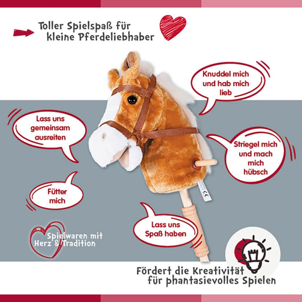 Knorrtoys® Steckenpferd »Brauny«