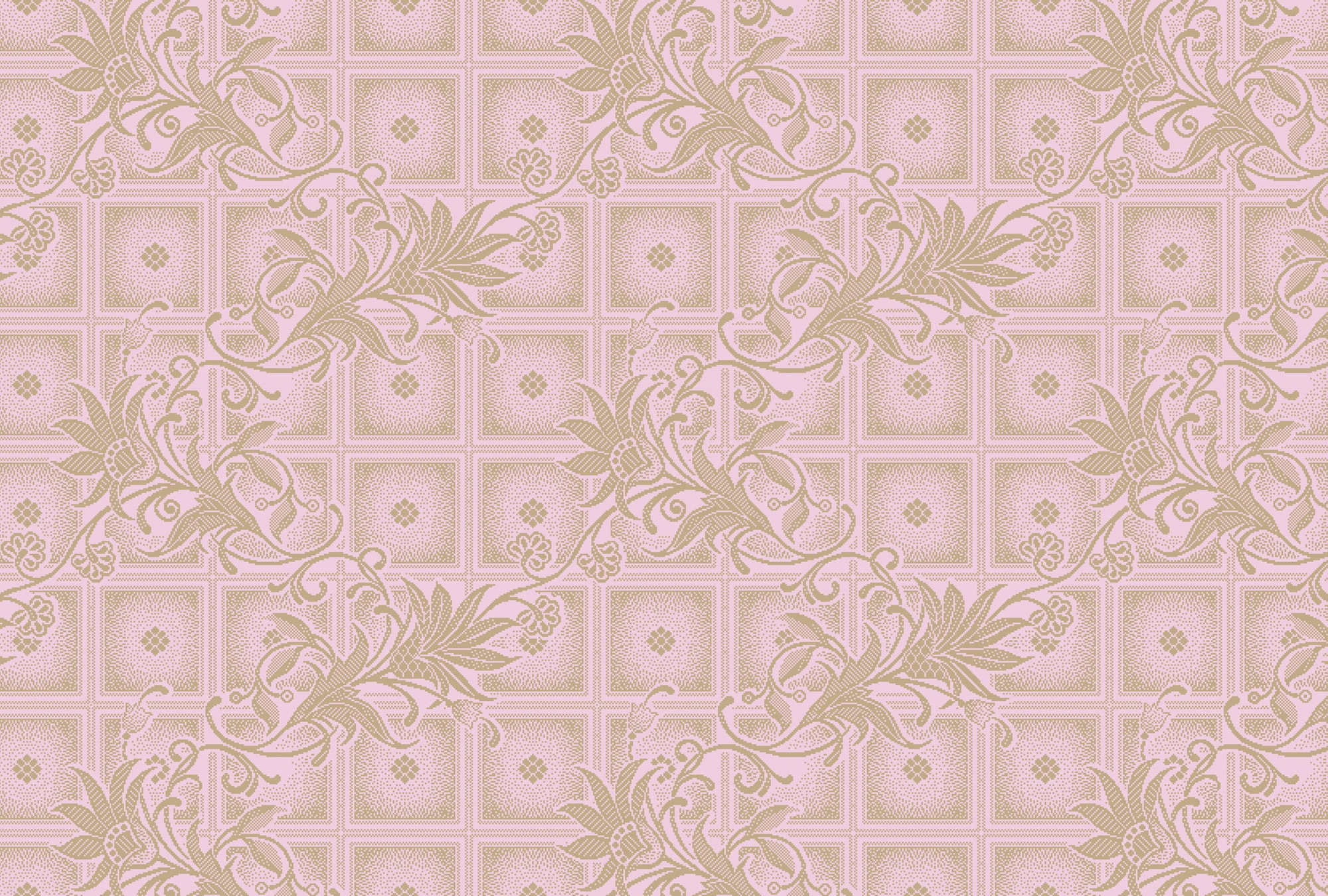 living walls Vliestapete »Barock-Tapete Floral Rosa Beige Ornamente vintage« matt glatt