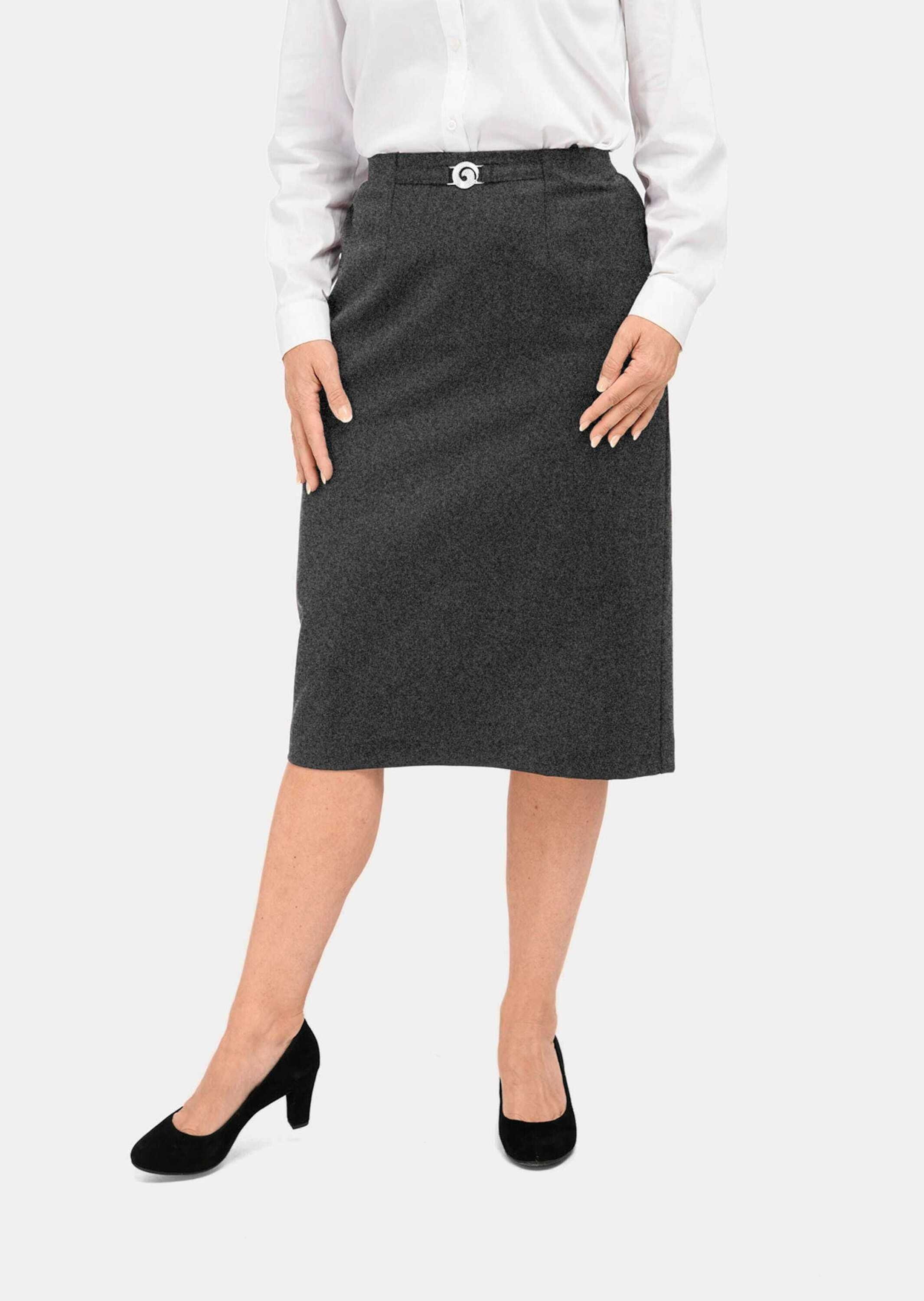 GOLDNER Midirock "Kurzgröße Klassischer Schurwoll-Schlupfrock" günstig online kaufen