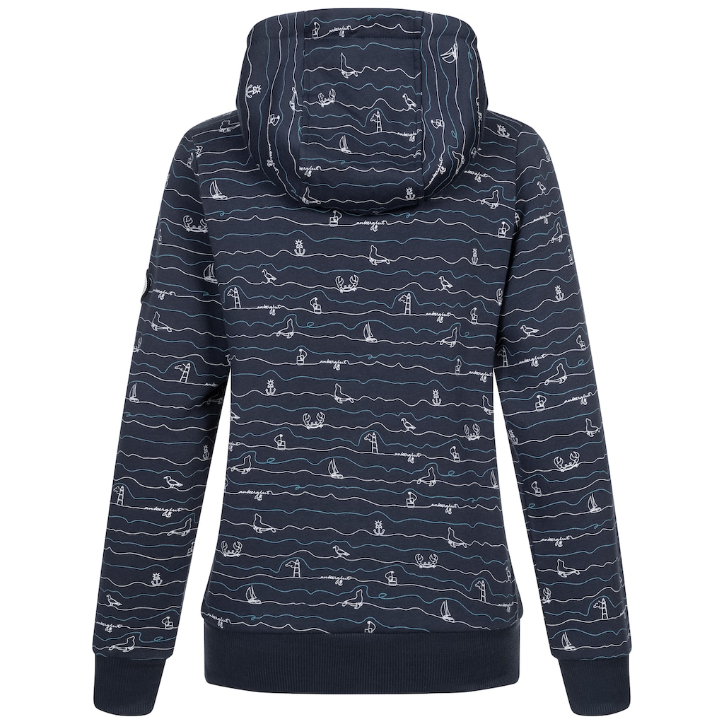 DEPROC Active Kapuzensweatshirt »ANKERGLUTWELLE«