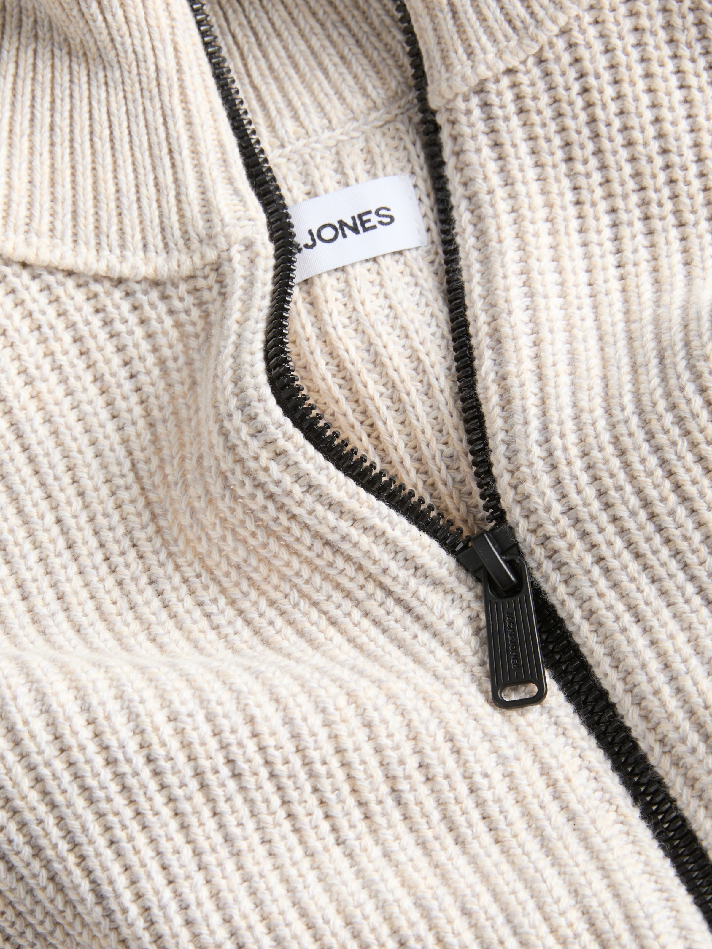 Jack & Jones Strickjacke »JJCLEVELAND KNIT ZIP CARDIGAN« Baumwolle, regular Fit