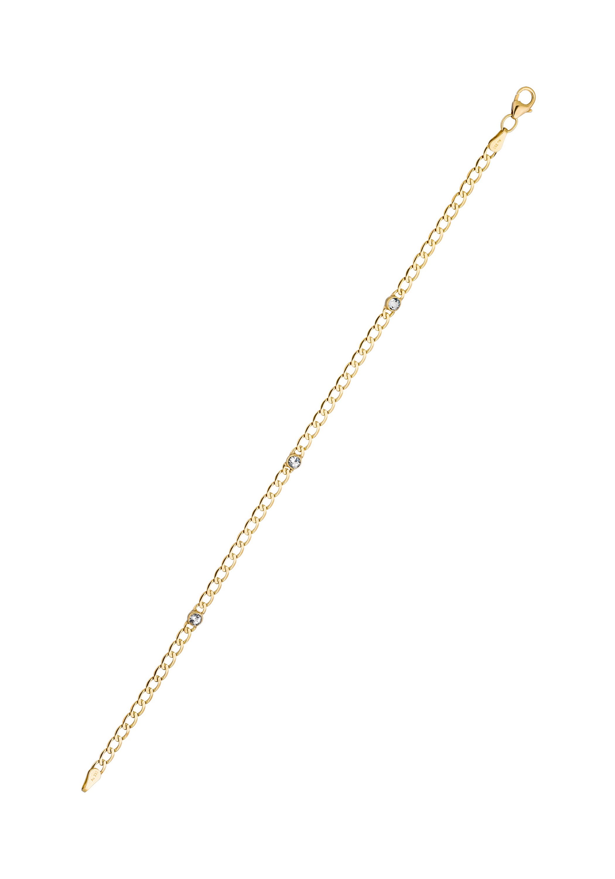 JOBO Goldarmband »Armband mit Blautopas« 333 Gold 19 cm