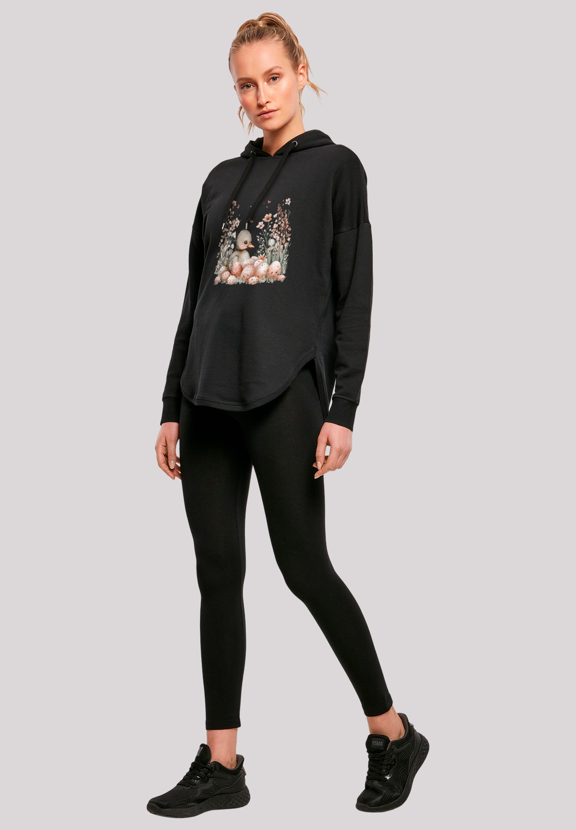 F4NT4STIC Kapuzenpullover »Ente Ostereier Blumen Küken«, Premium Qualität