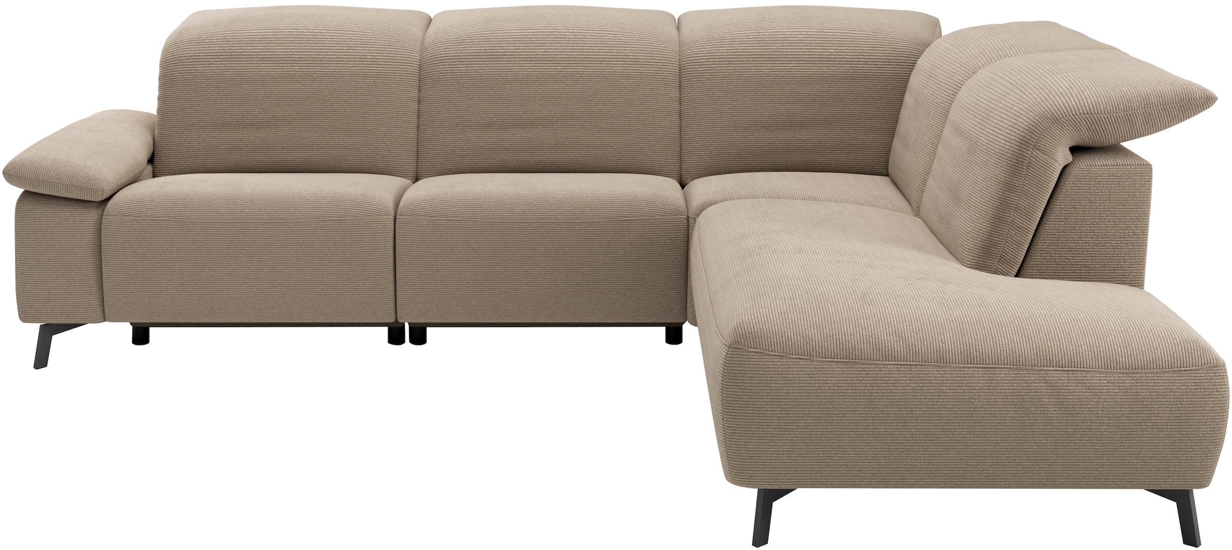 Musterring Ecksofa "MR 370, intelligenter Komfort im modernen Design" Optionale Relaxfunktion, flexible Kopfteile & klappbare Armlehnen