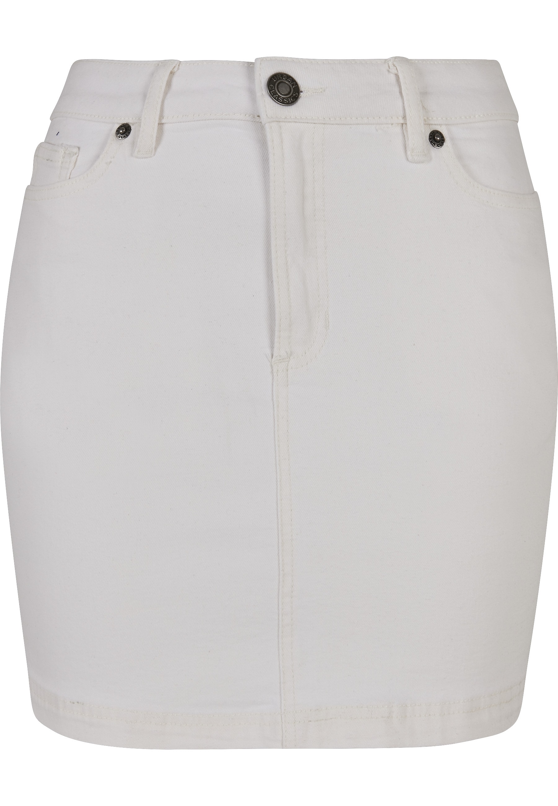 URBAN CLASSICS Jerseyrock »Urban Classics Damen Ladies Organic Stretch Denim Mini Skirt« 1 Stk.