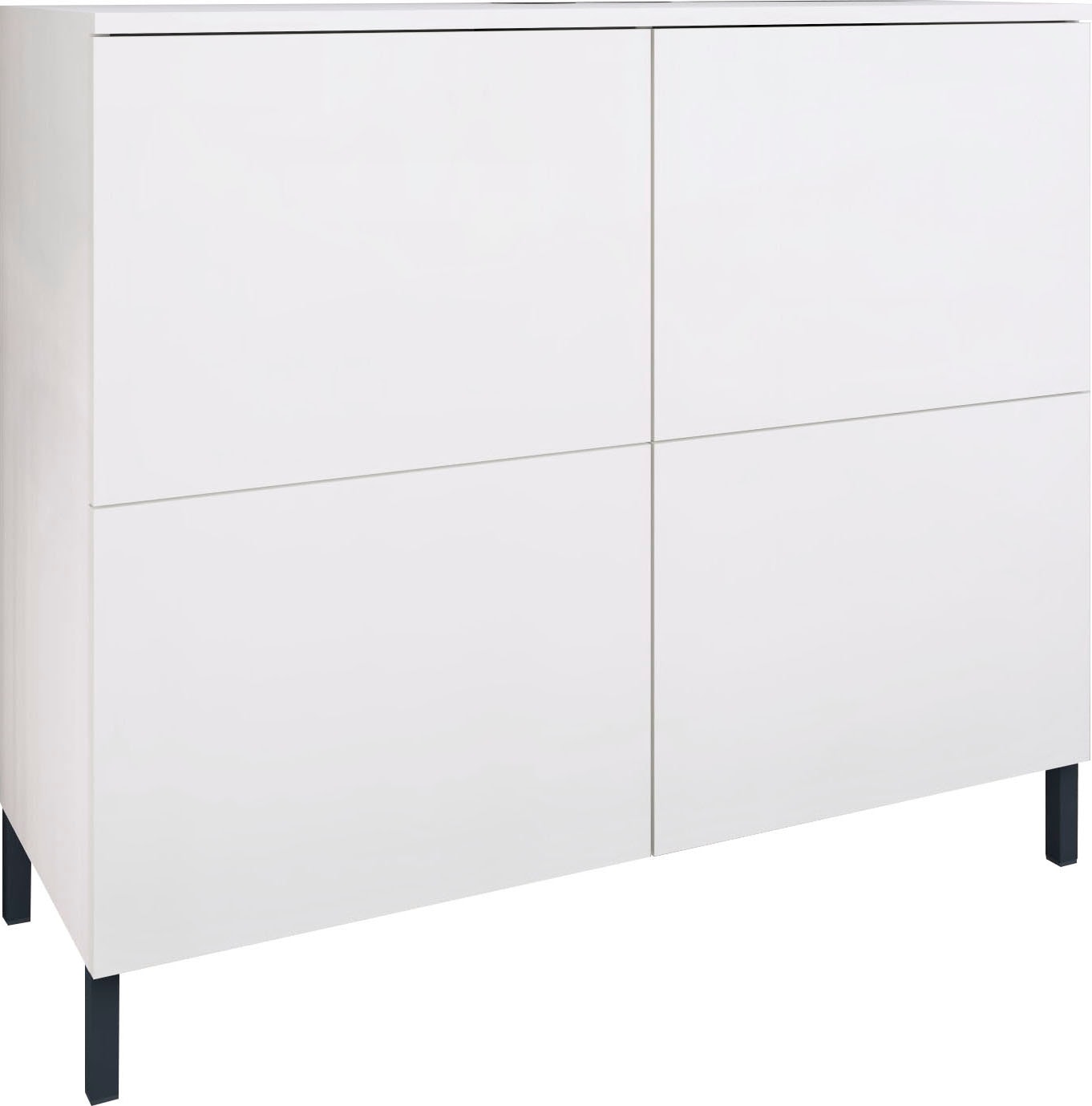 borchardt Möbel "Haama, Sideboard mit Metallfüßen, Push-to-open-Technik, Breite 93 cm" Kommode, 4 Türen, 2 verstellbare Böden, Breite 93 cm