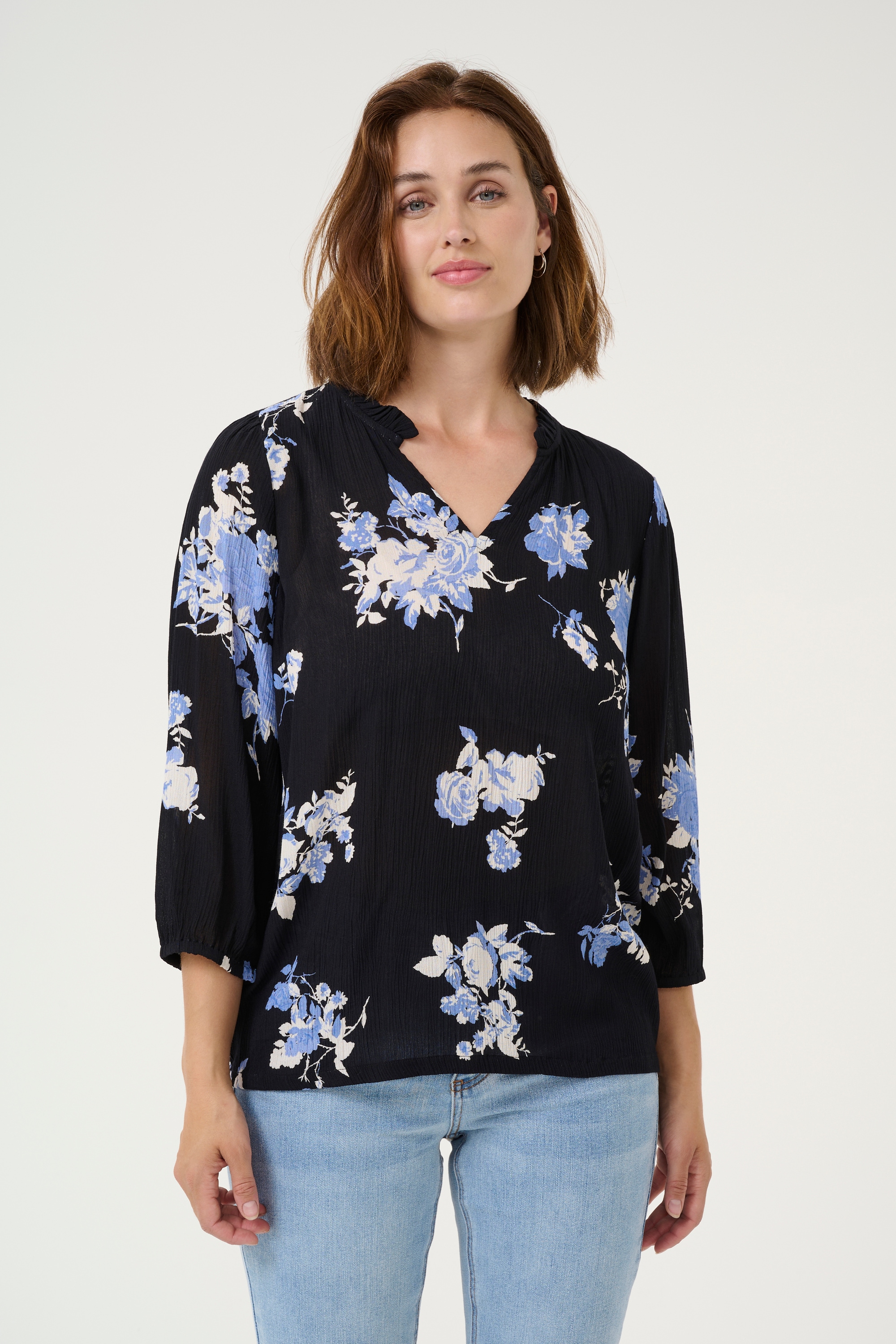 KAFFE Langarmbluse »Bluse langarm KAedita«