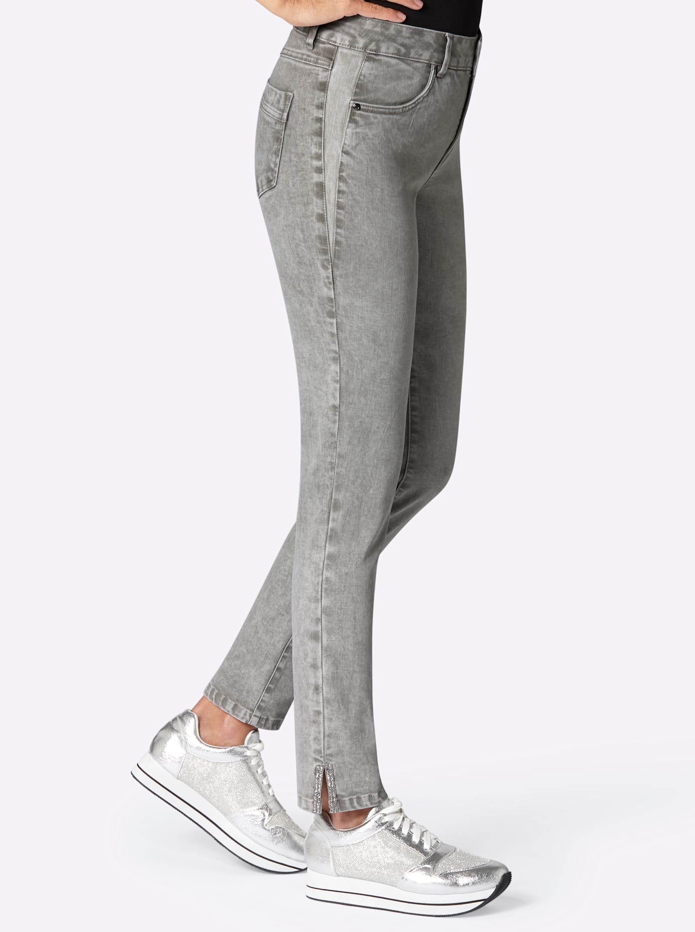 Ambria Stretch-Jeans 1 Stk. tlg. günstig online kaufen