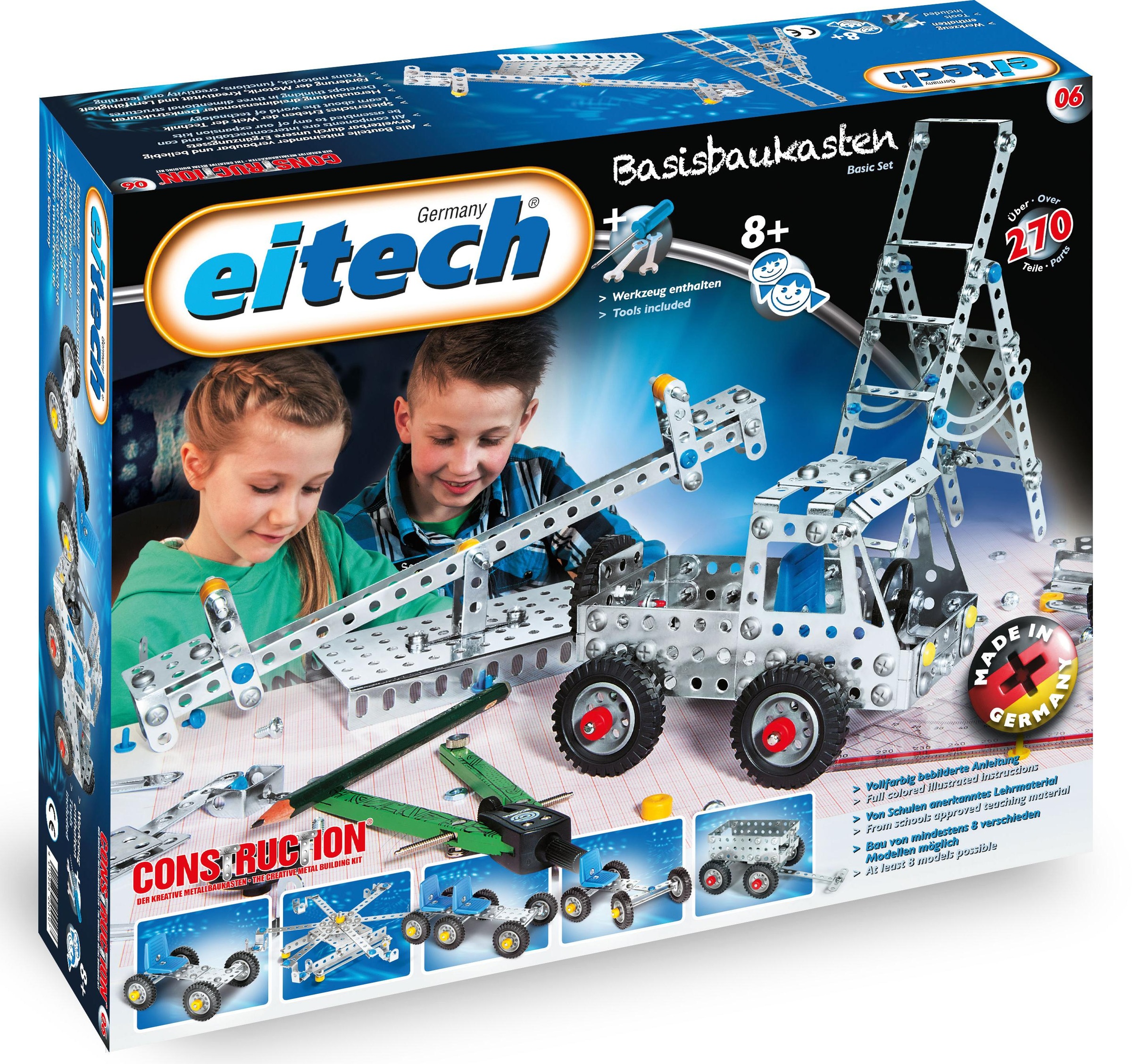 Eitech Metallbaukasten »Basisbaukasten«, (270 St.), Made in Germany kaufen