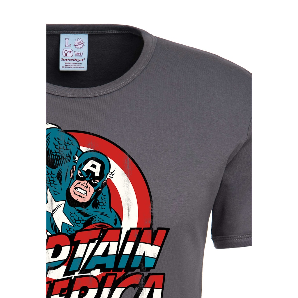 LOGOSHIRT T-Shirt »Captain America«