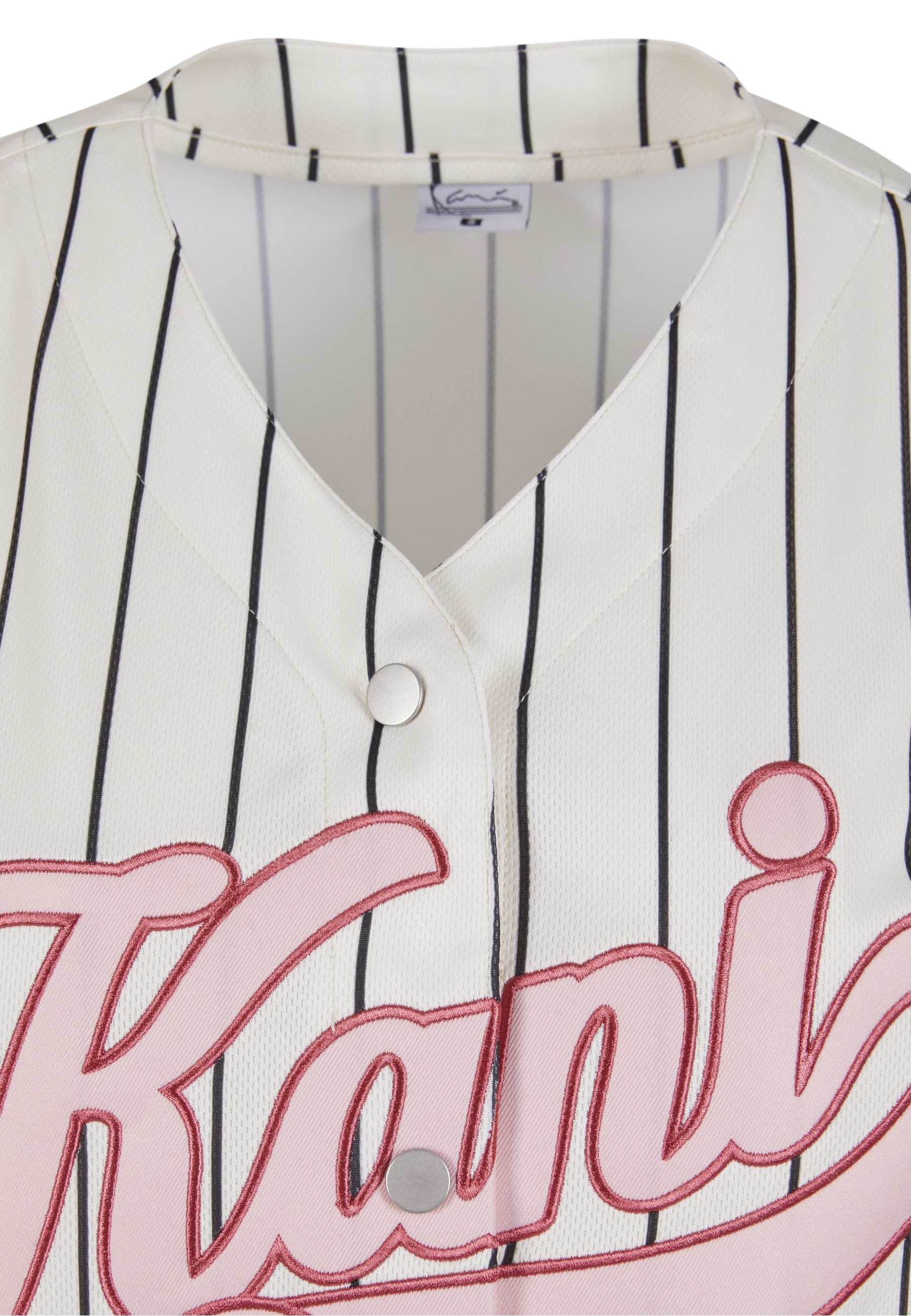 Karl Kani Kurzarmshirt »Karl Kani Varsity Heart Pinstripe Baseball Shirt« 1