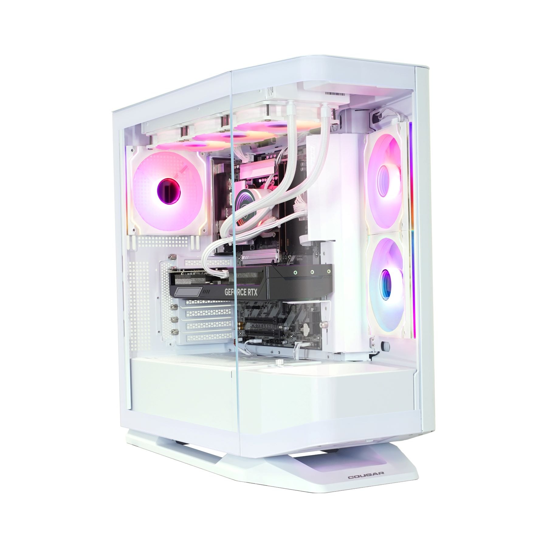 "COUGAR Gaming-PC ""FV270 WT 8066 AMD Ryzen 7 9850X3D 32GB DDR5 1TB SSD RTX 5070Ti"", weiß, Microsoft Windows 11 Home (64 Bit), RTX 5070 Ti, 32 GB