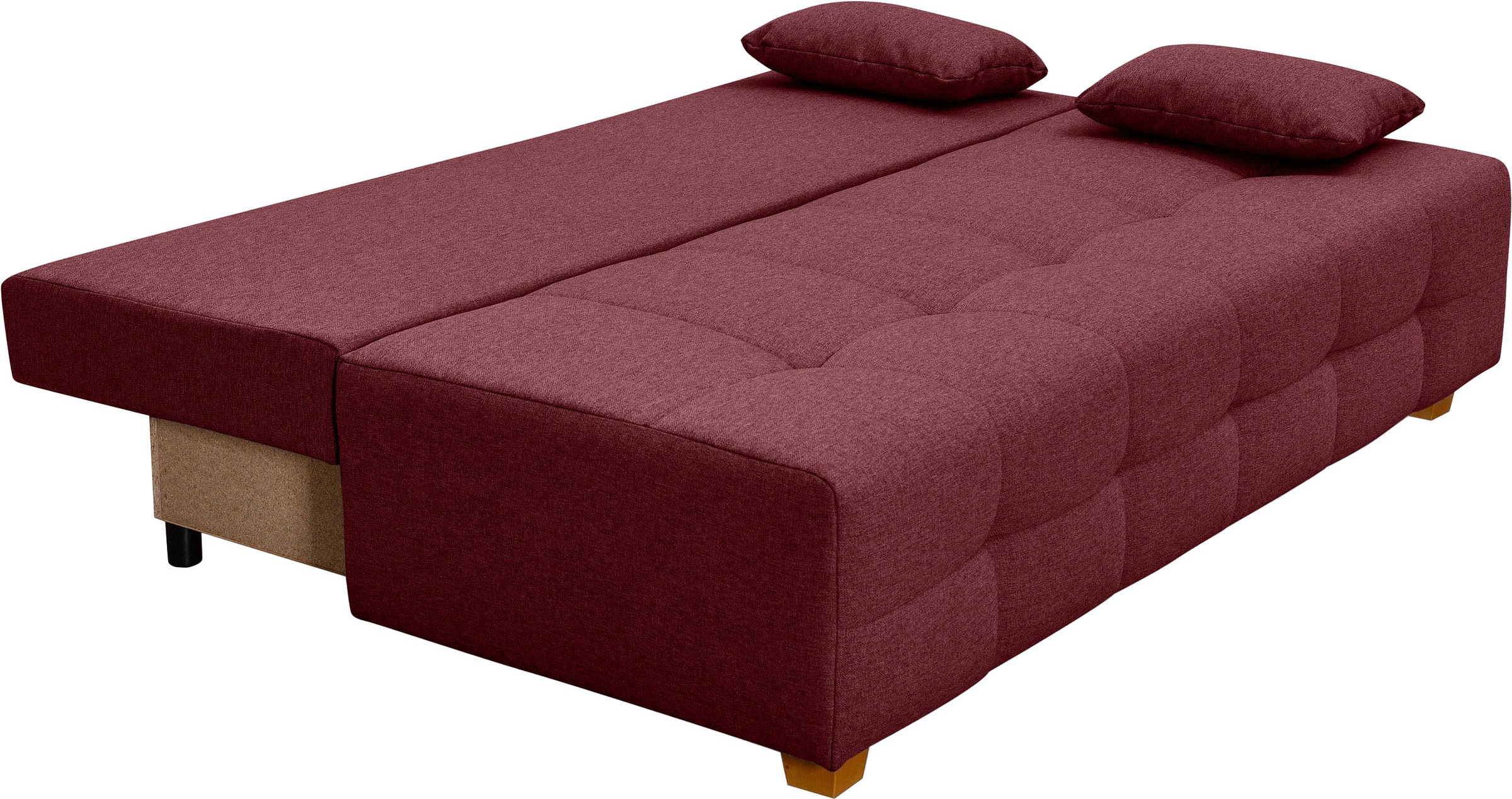 COLLECTION AB Schlafsofa »Bella«, Schlafsofa,Bettkasten,Bonellfederkern,Rückenkissen,Armlehnenkissen