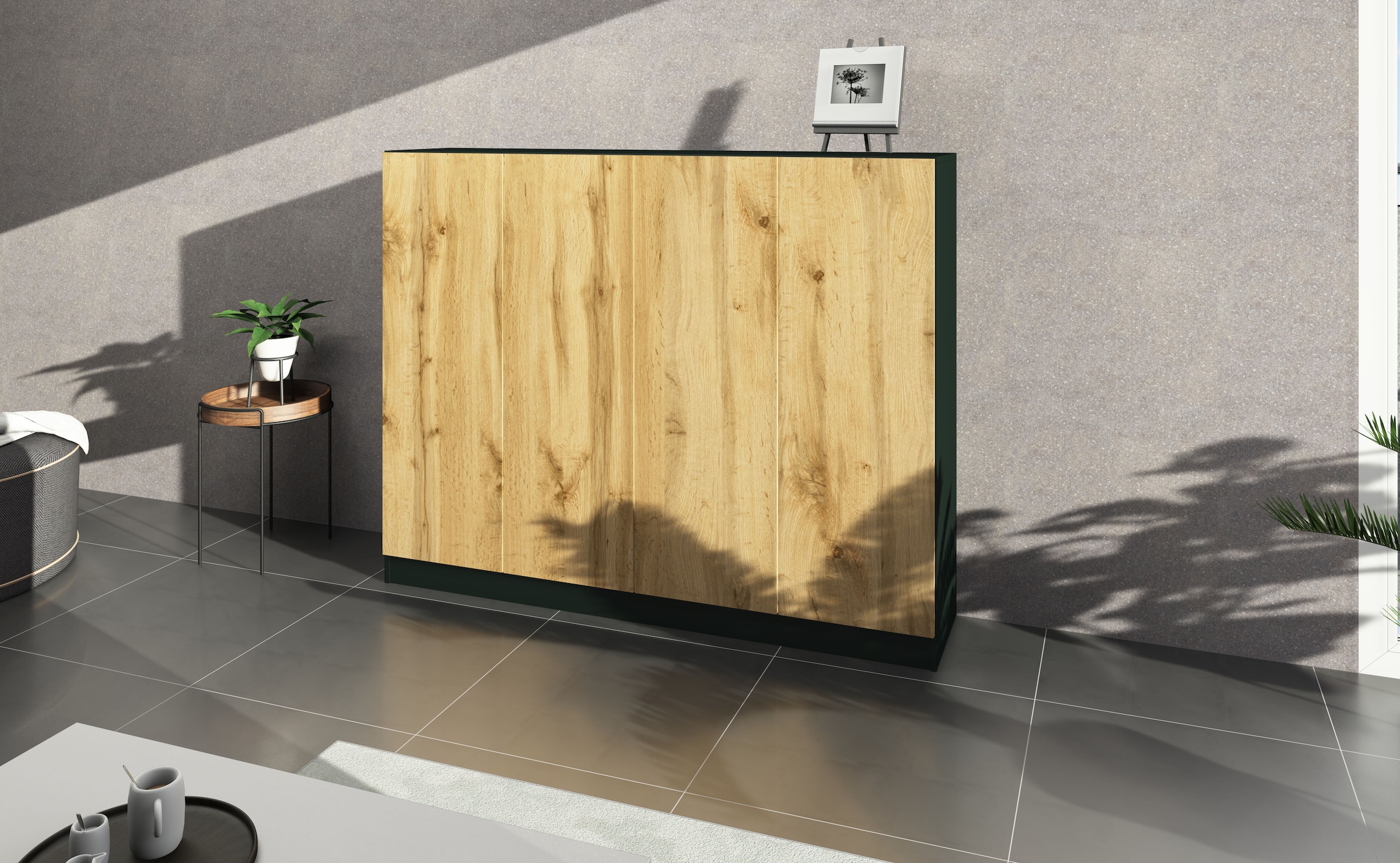 borchardt Möbel Schuhschrank "Vaasa, Schuhregal 4-türig mit 12 verstellbare günstig online kaufen