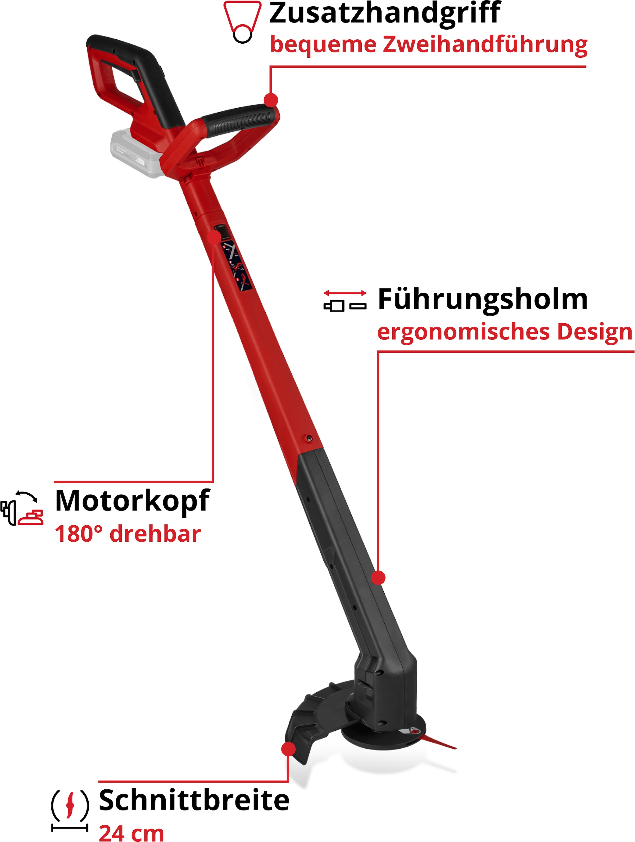 Einhell Akku-Rasentrimmer »»GC-CT 18/2411 Li P-Solo««, ohne Akku, ohne Ladegerät