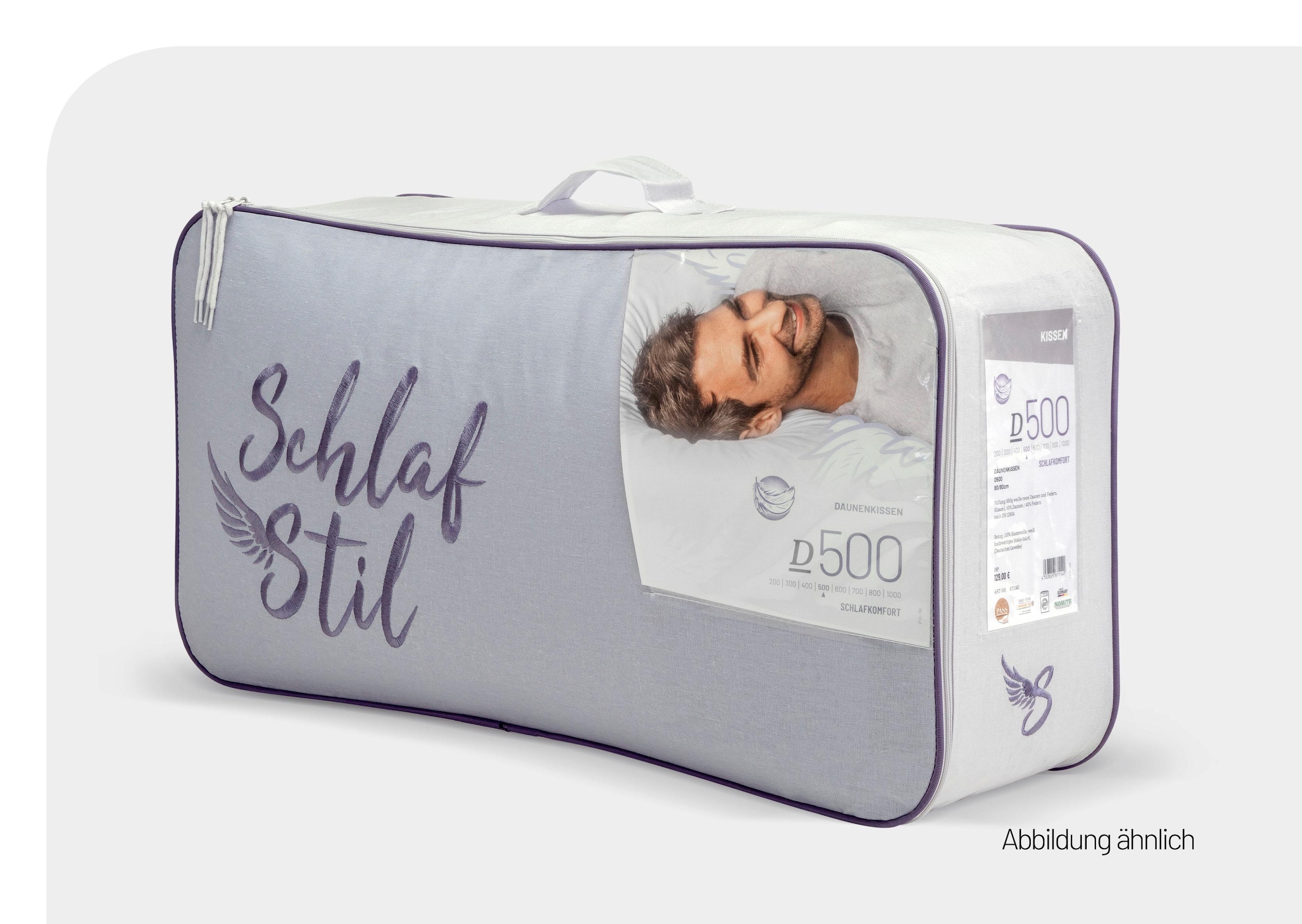 Schlafstil 3-Kammer-Kopfkissen "N500" 1 Stk. tlg. hergestellt in Deutschlan günstig online kaufen