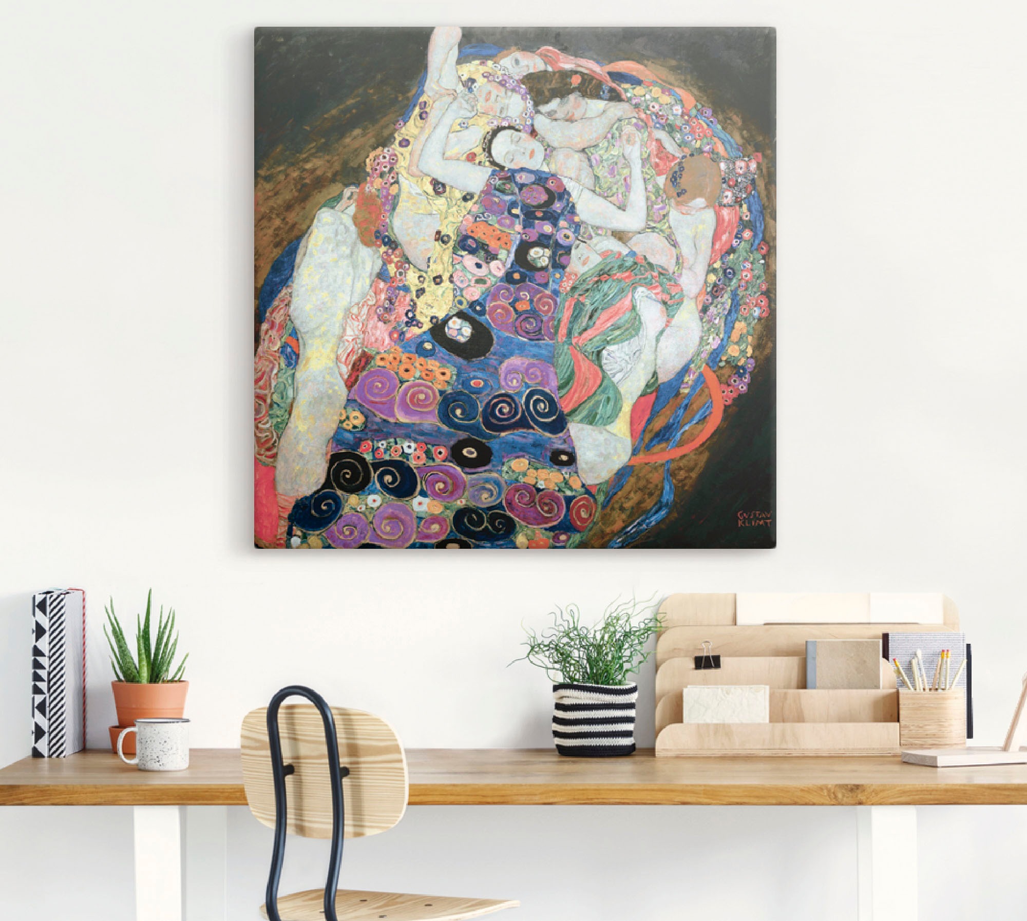 Artland Leinwandbild "Die Mädchen (Die Jungfrau)" Frau 1 Stk. tlg. als Lein günstig online kaufen