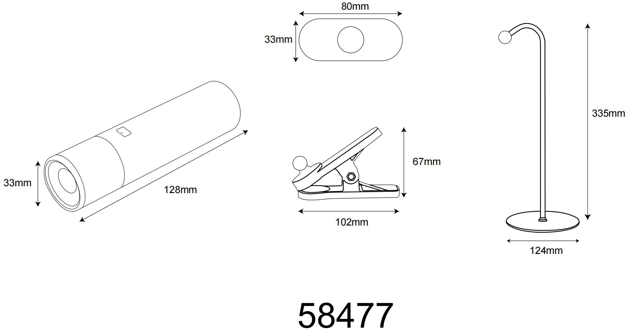 GLOBO LIGHTING Tischleuchte »ANDRA« LED-Modul 1 Stk. Warmweiß Tischlampe Nachttischlampe Deko-Tischleuchte Schlafzimmer