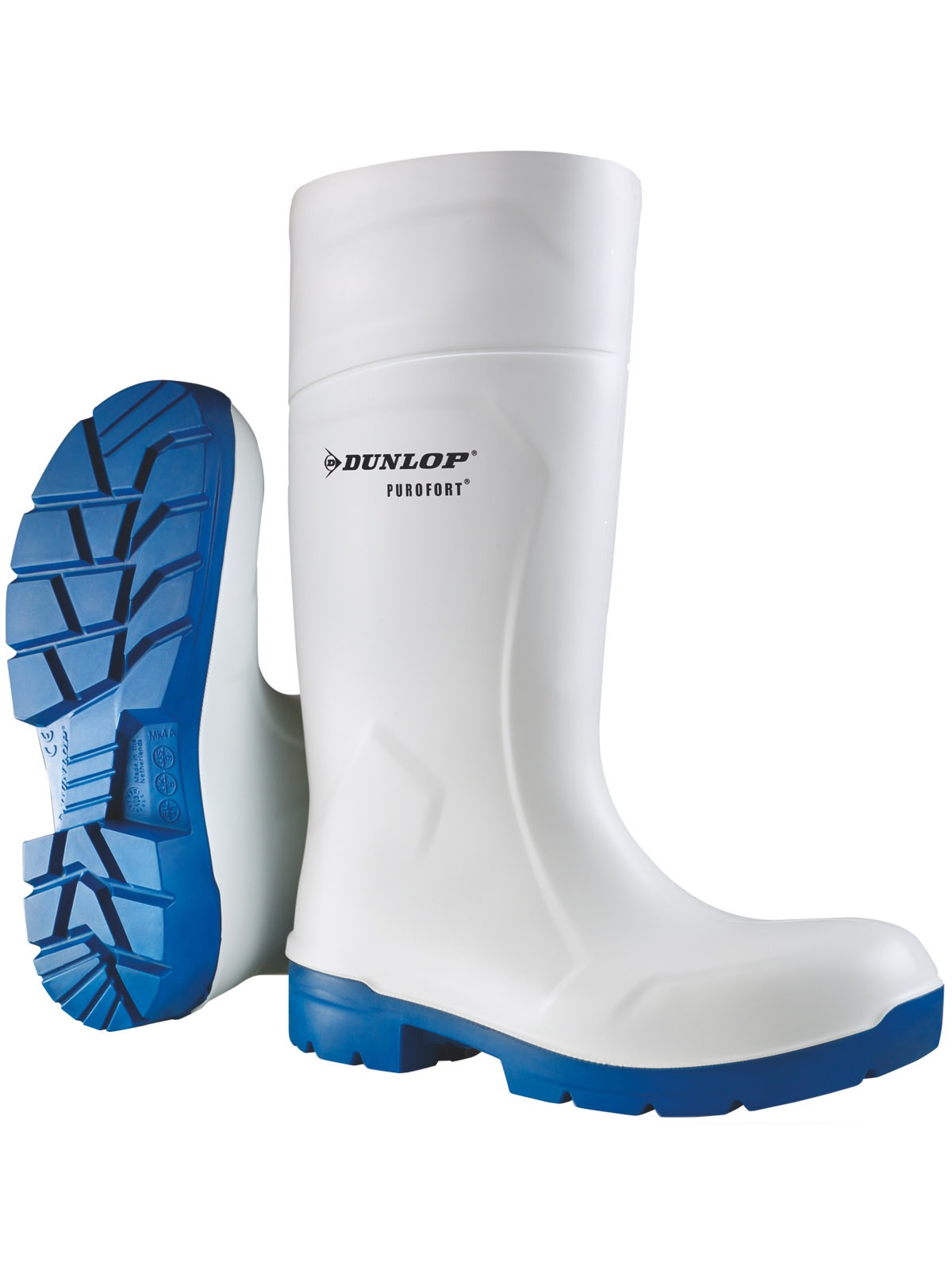 DUNLOP Sicherheitsstiefel "Sicherheitsstiefel CA61131 Purofort Foodpro MultiGrip safety", 44, weiß, Schuhe