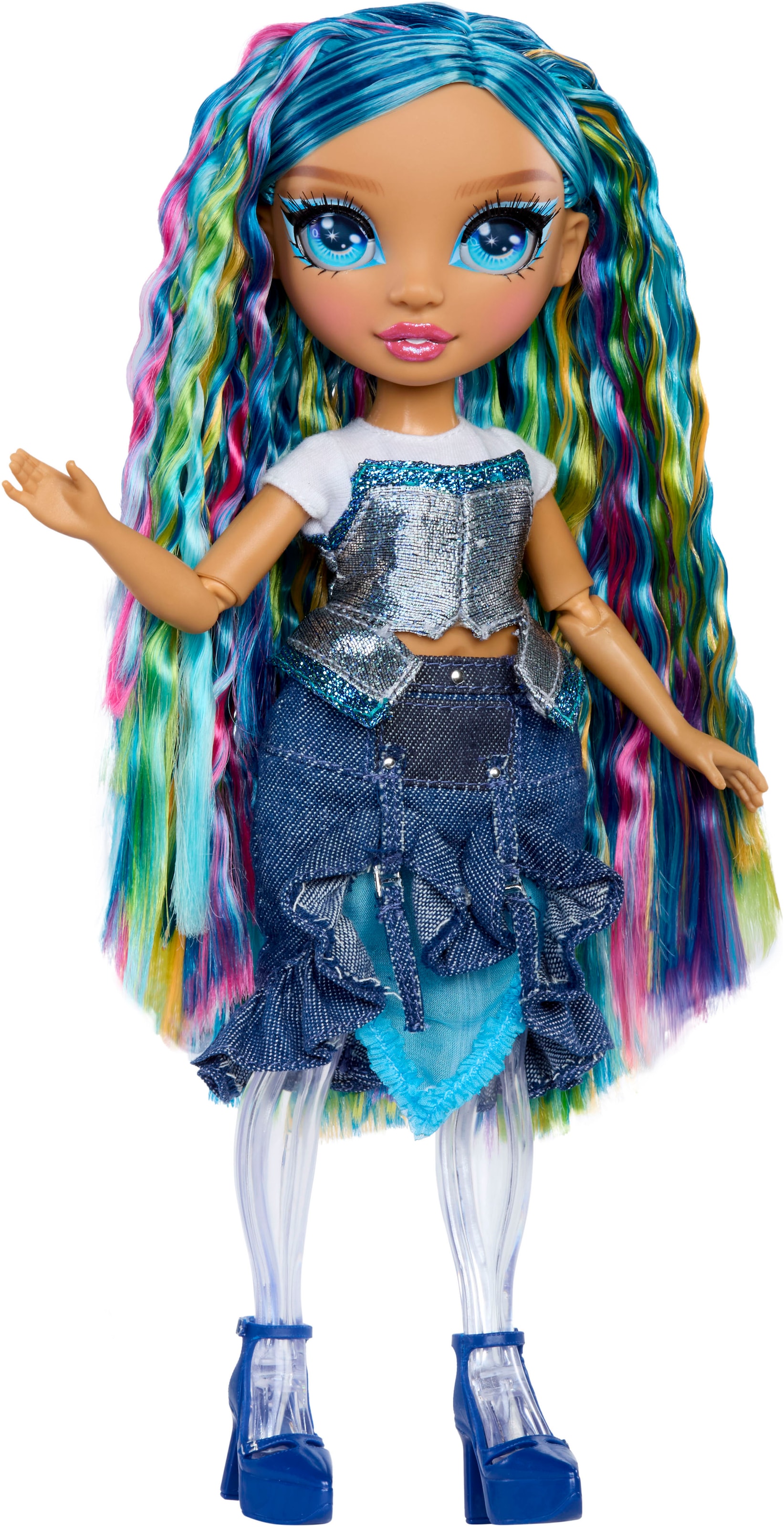 RAINBOW HIGH Anziehpuppe »Rainbow Shimmers with Slime Fashion Doll, Skyler (blue)«