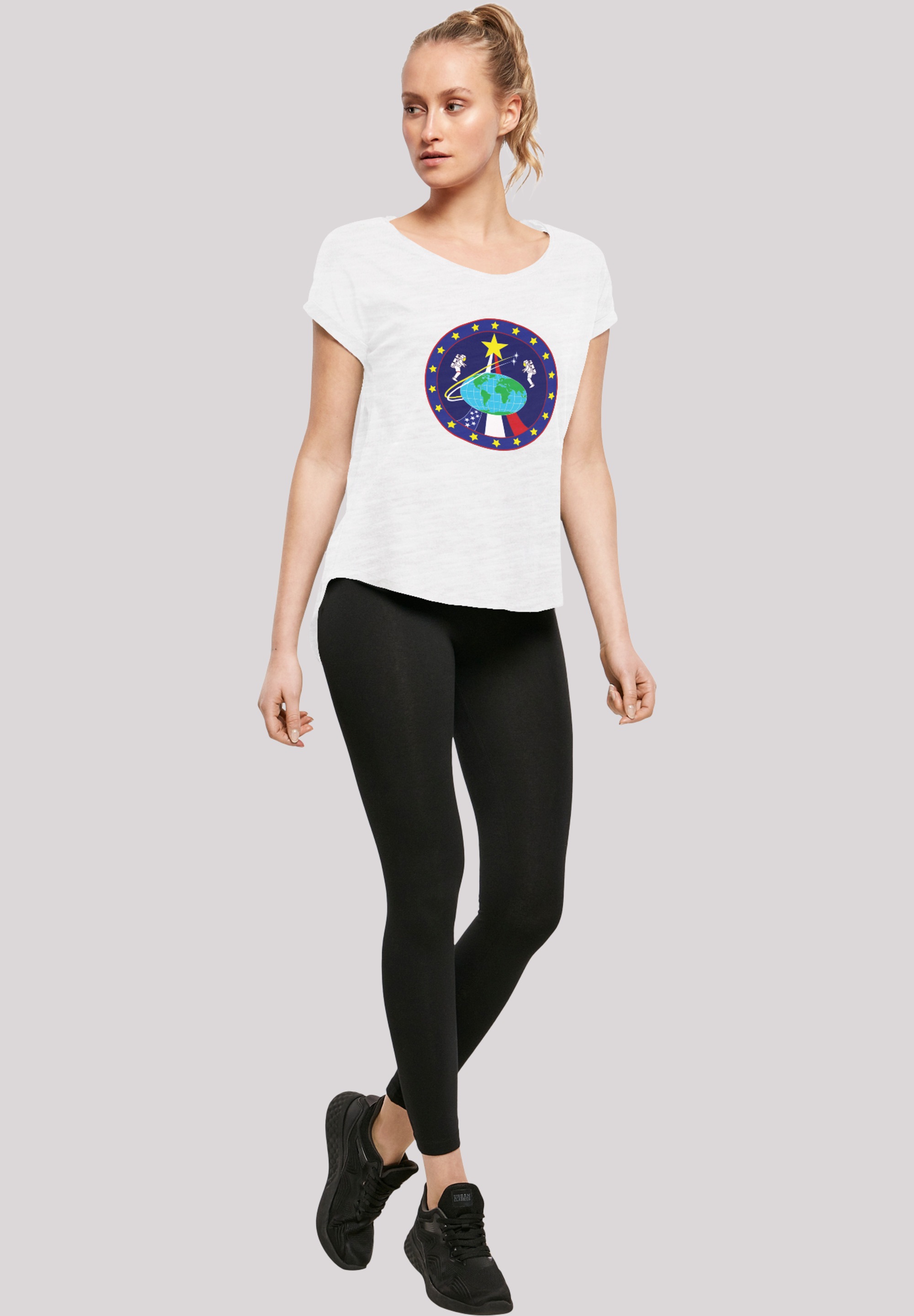 F4NT4STIC T-Shirt »NASA Classic Globe Astronauts«, Print