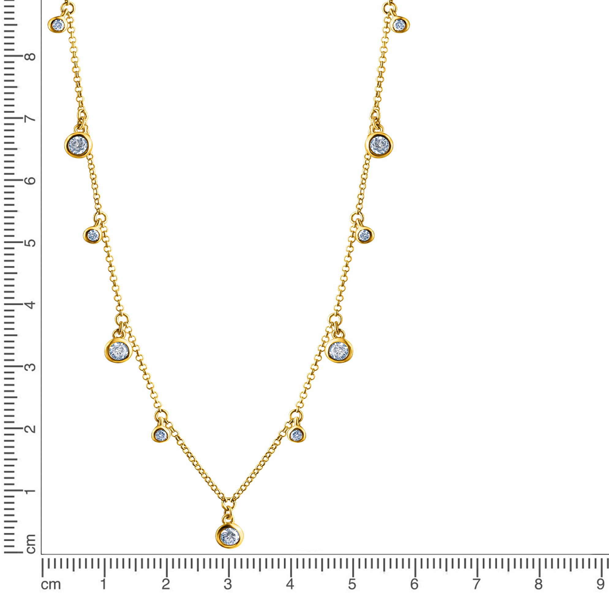 Firetti Kette mit Anhänger »Schmuck Geschenk Silber 925 Halsschmuck Halskette Kreis rund«, mit Zirkonia (synth.)