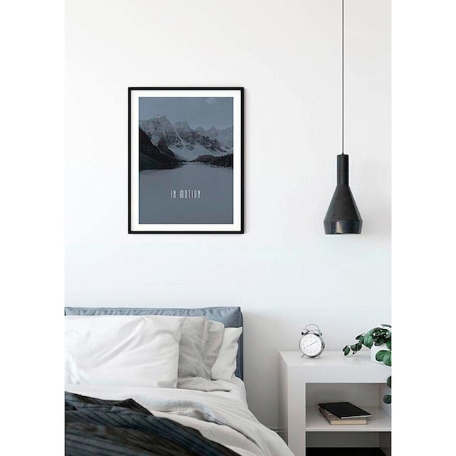 Komar Poster »Word Lake In Motion Steel«, Natur, (1 St.), Kinderzimmer,  Schlafzimmer, Wohnzimmer | BAUR