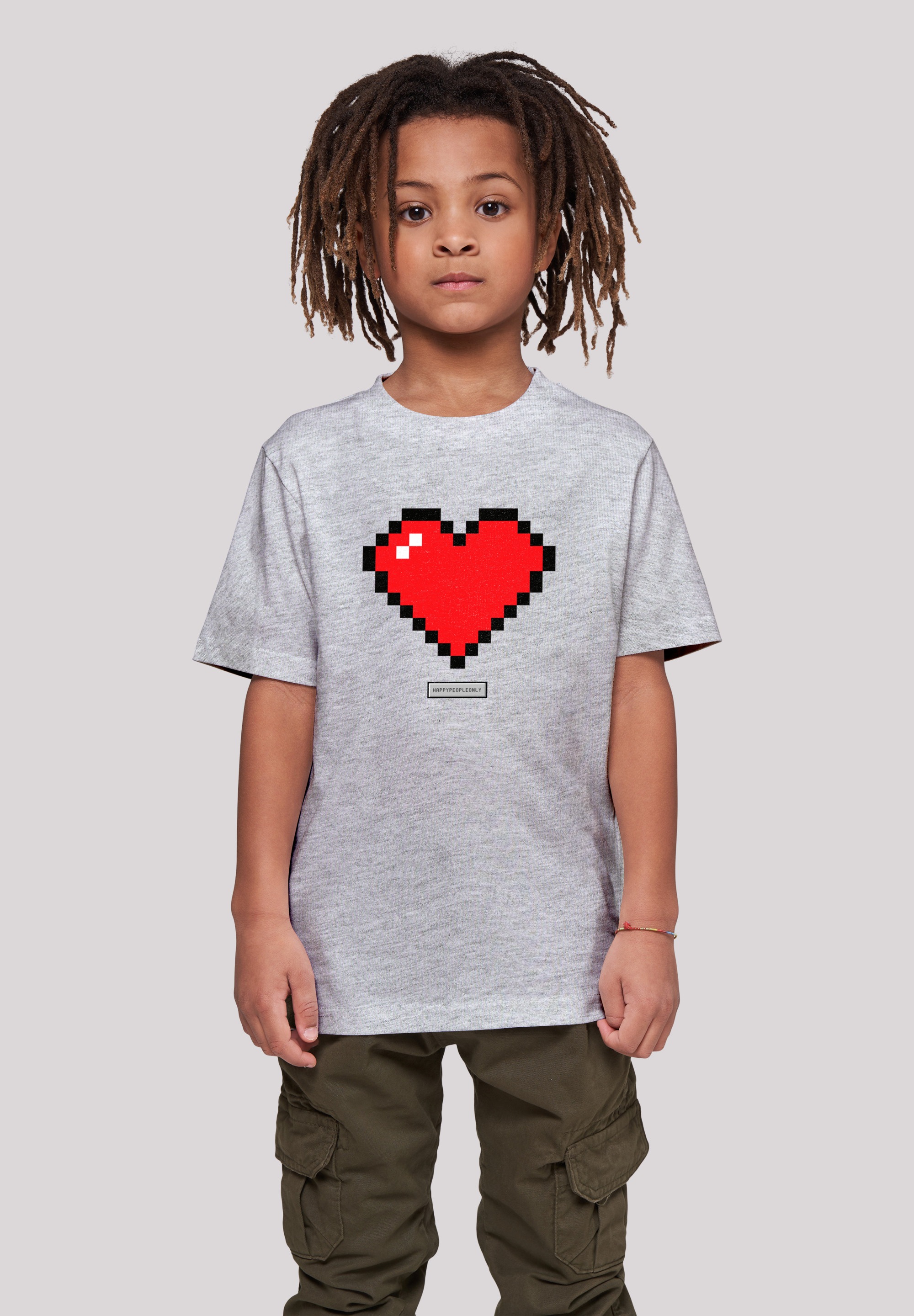 F4NT4STIC T-Shirt »Pixel Herz People«, Happy kaufen Print | BAUR Good Vibes