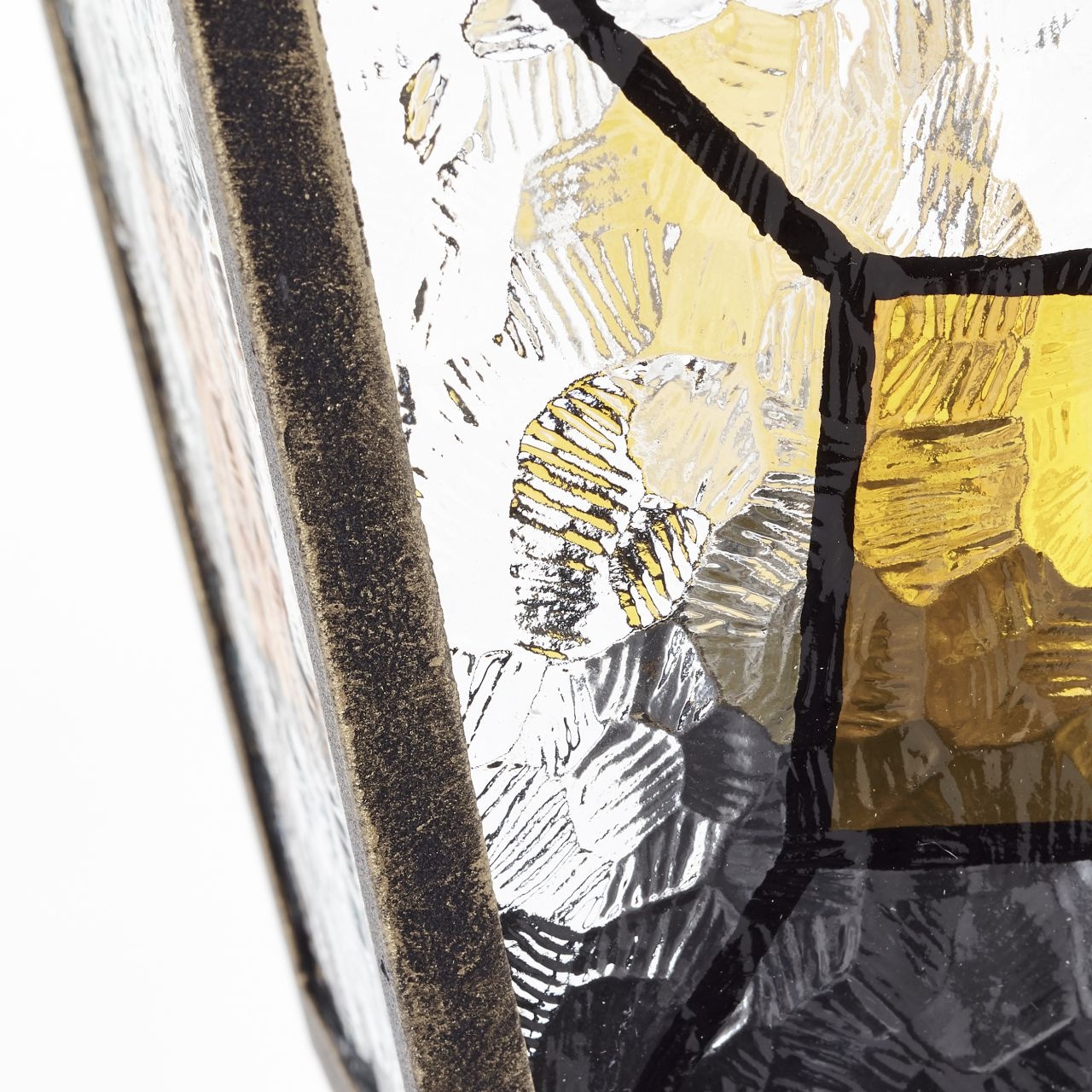 Brilliant Pollerleuchte »Janel«, 1 flammig-flammig, 120 cm Höhe, E27, Metall/Glas, antik schwarz goldfarben