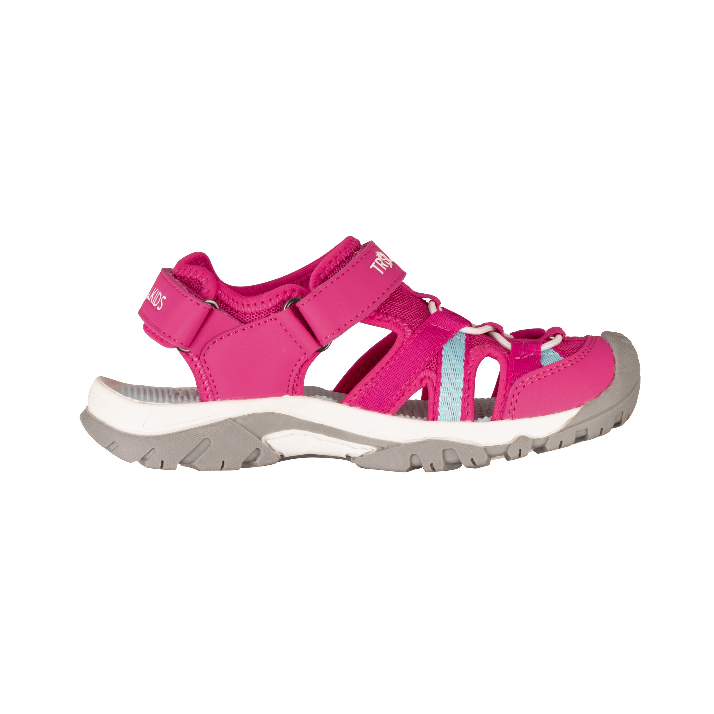 Sandale TROLLKIDS "KIDS STAVANGER SANDAL XT", Mädchen, Gr. 37, bright pink, schwarz mint, Synthetik, Schuhe Sandale 2