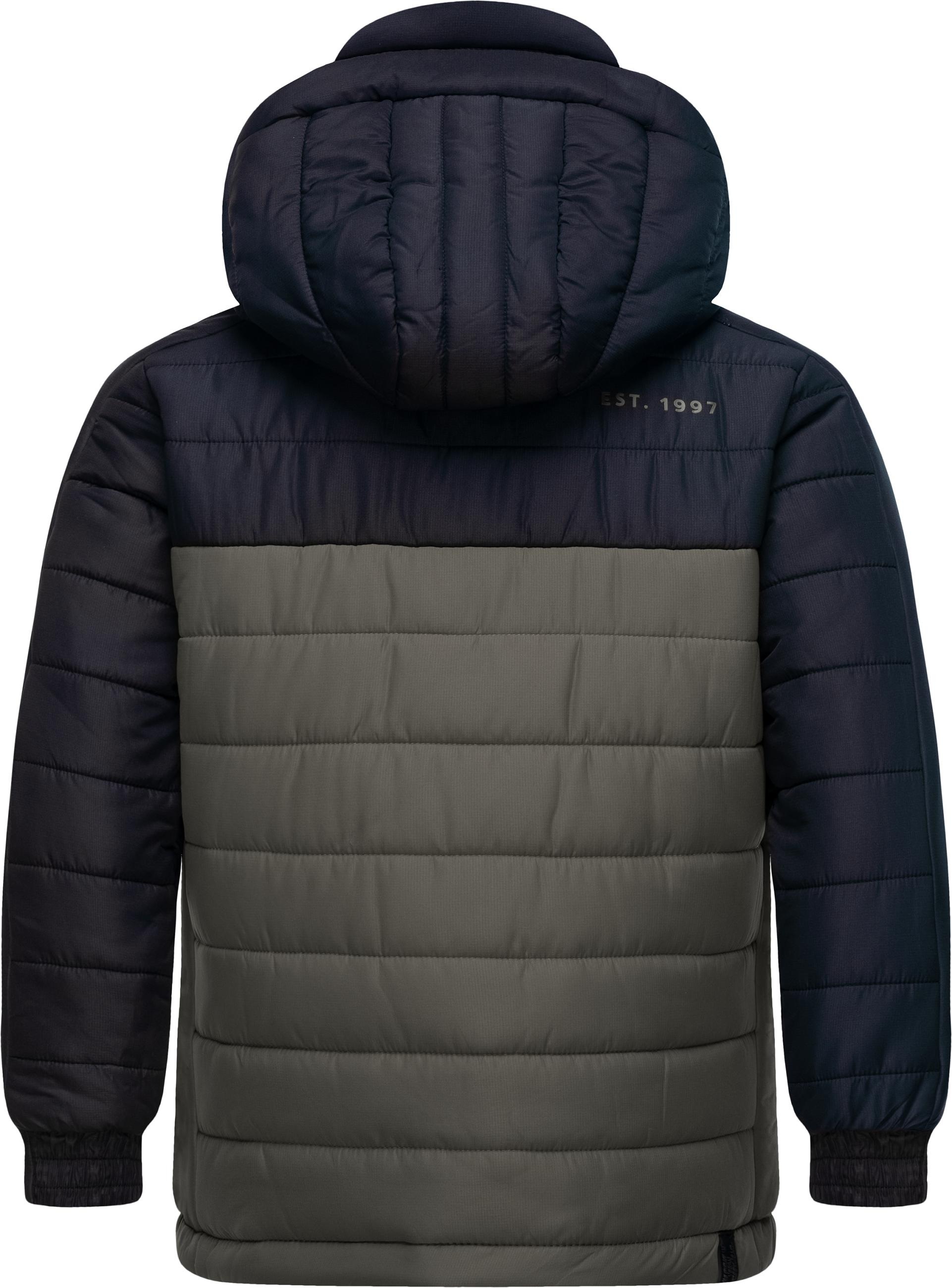 Ragwear Winterjacke »Coolio Blocks« mit Kapuze Jungen Winter Steppjacke mit Kapuze