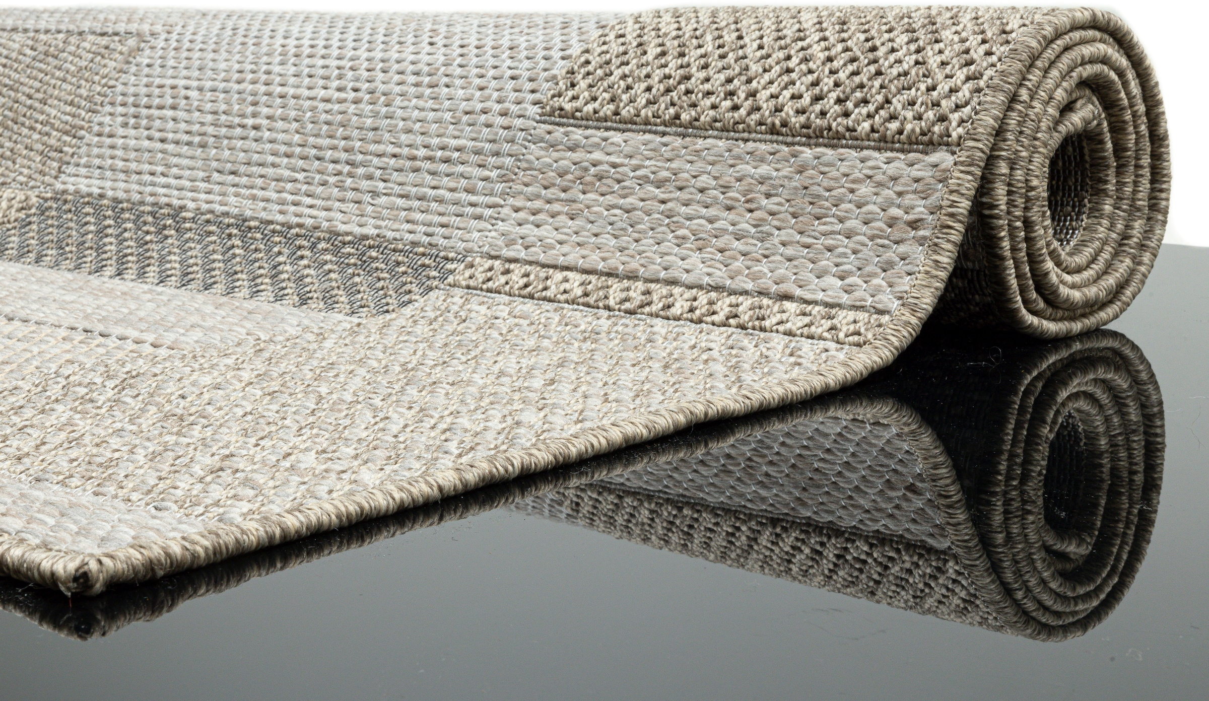 Gino Falcone Teppich »Mariella GF-135«, rechteckig, 6 mm Höhe, modernes Patchwork Design, meliert, In- und Outdoor geignet