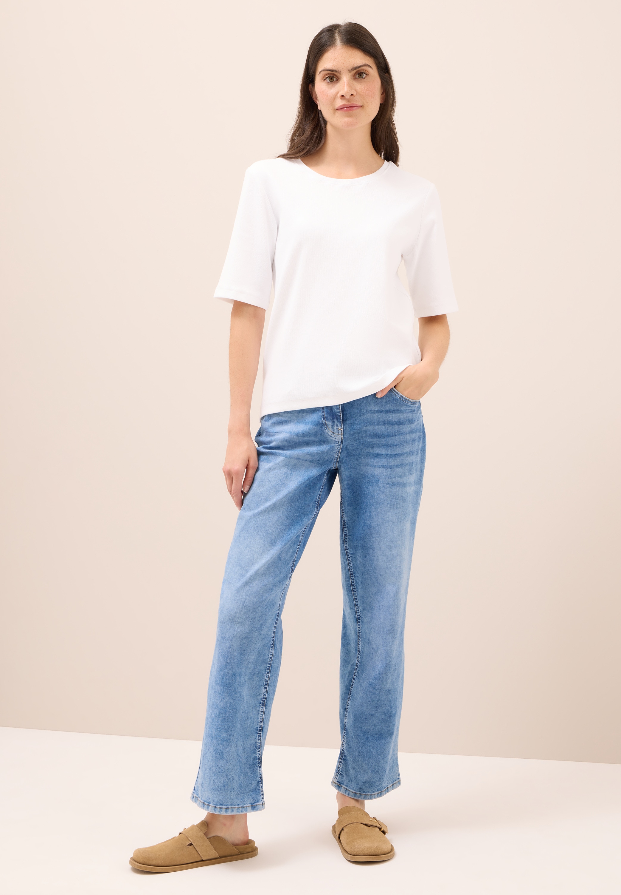 Cecil T-Shirt, aus Baumwolle mit Stretchante