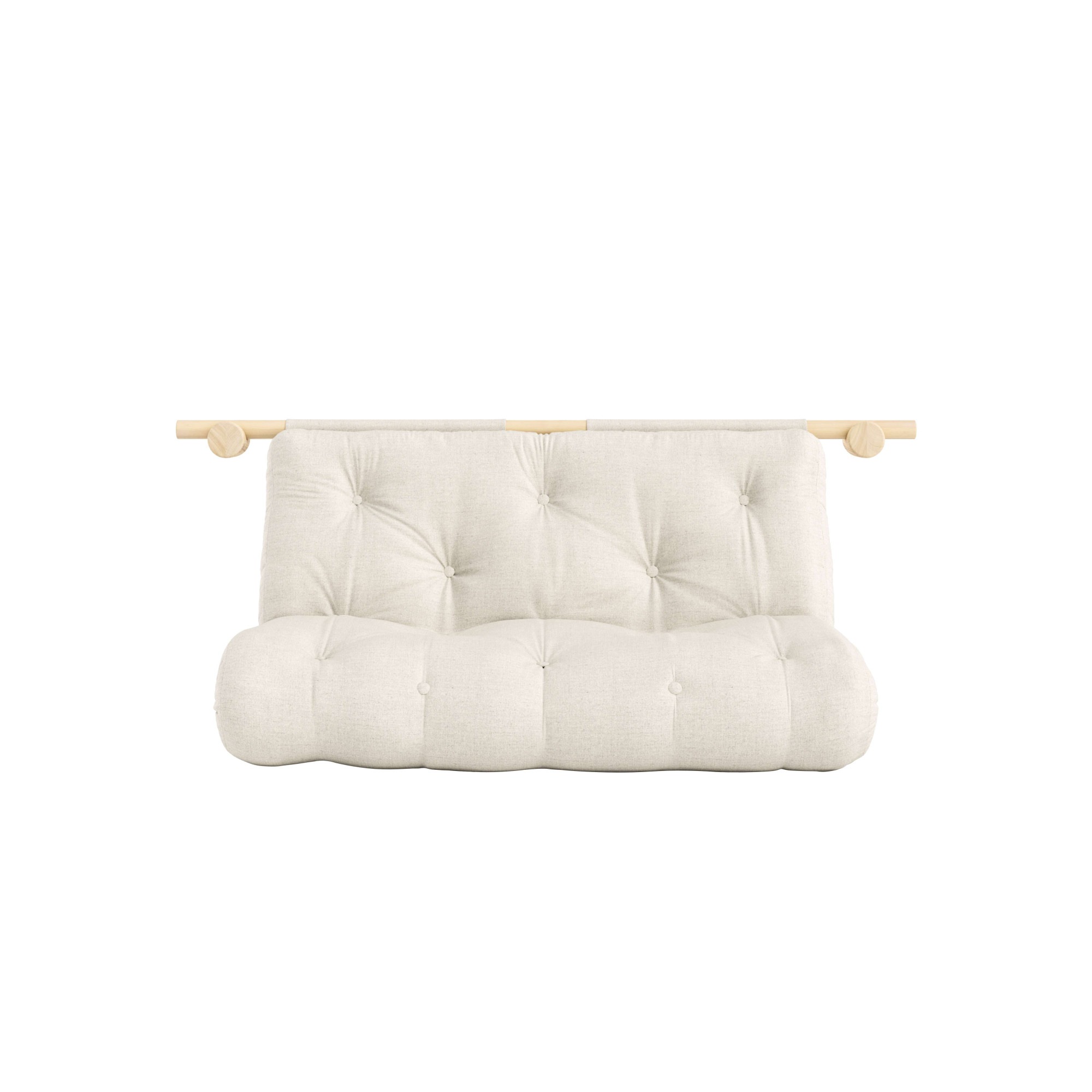 Karup Design Schlafsofa »Hooked Schlafsessel, Sitz- und Schlafplatz, Wandmontiert, platzsparend«, Futonmatratze inkl. Halterungsset aus FSC®-zertifiziertem Massivholz