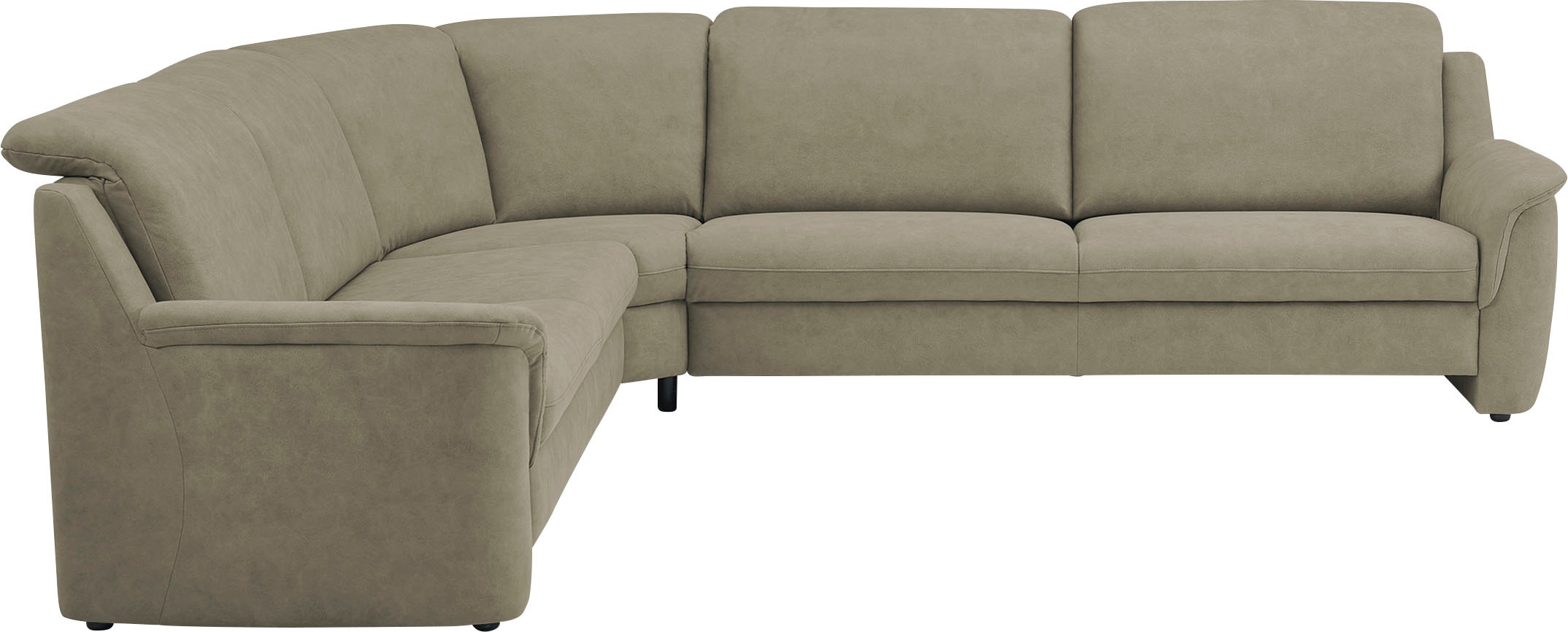 VILLA BECK Ecksofa »Garda L-Form«, (4 St.), inklusive Kopfteilverstellung, Stellmaß 277x245cm