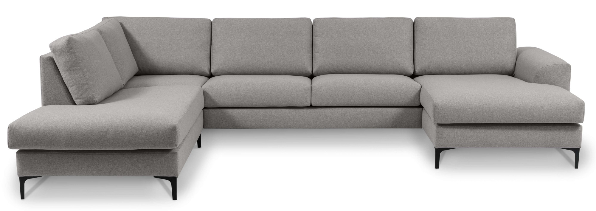 OTTO home Wohnlandschaft "Henry, U-Form, Breite 363 cm" mit Metallbeinen, W günstig online kaufen