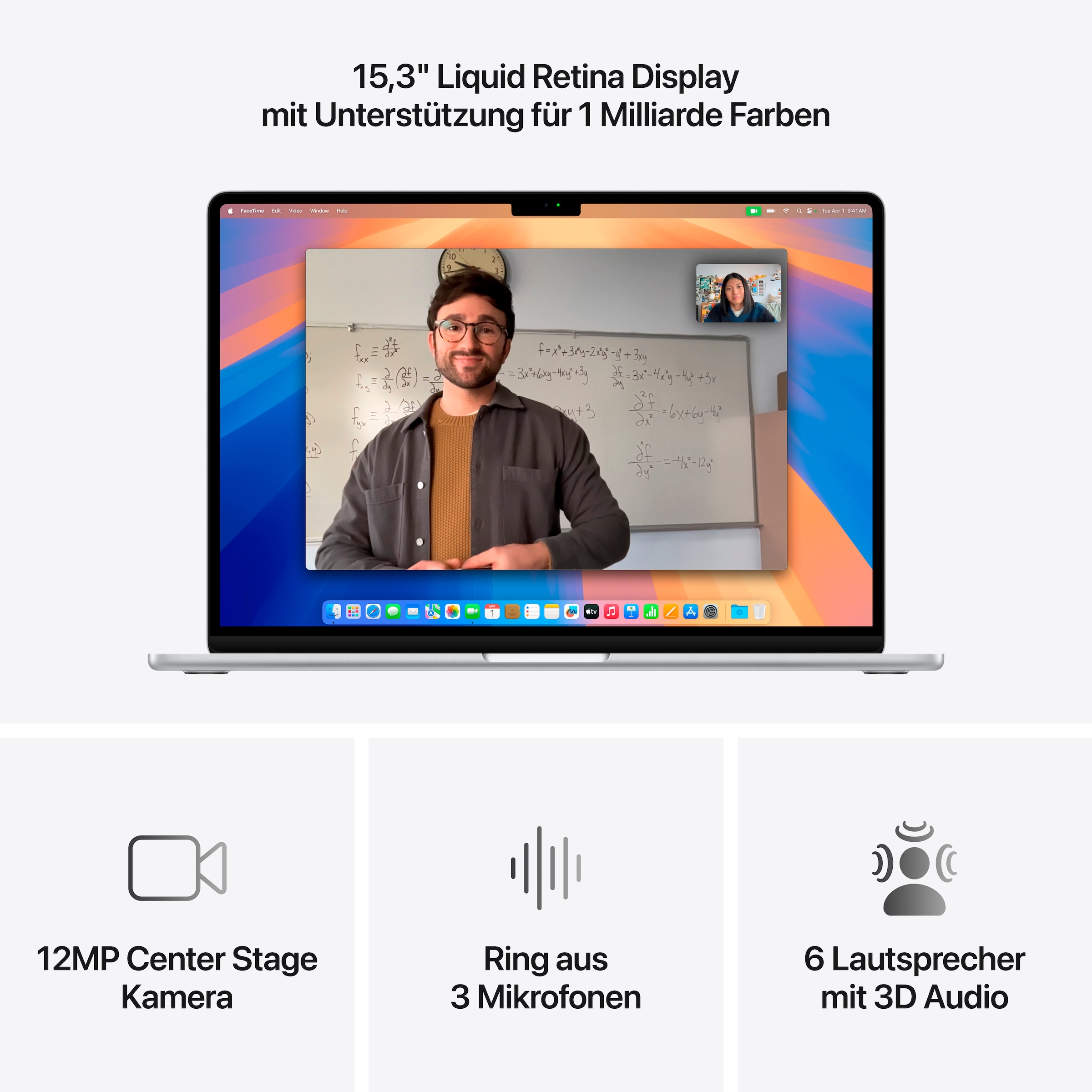Apple Notebook »MacBook Air 15" (2025)«, 38,91 cm, / 15,3 Zoll, Apple, M4, 10-Core GPU, 512 GB SSD