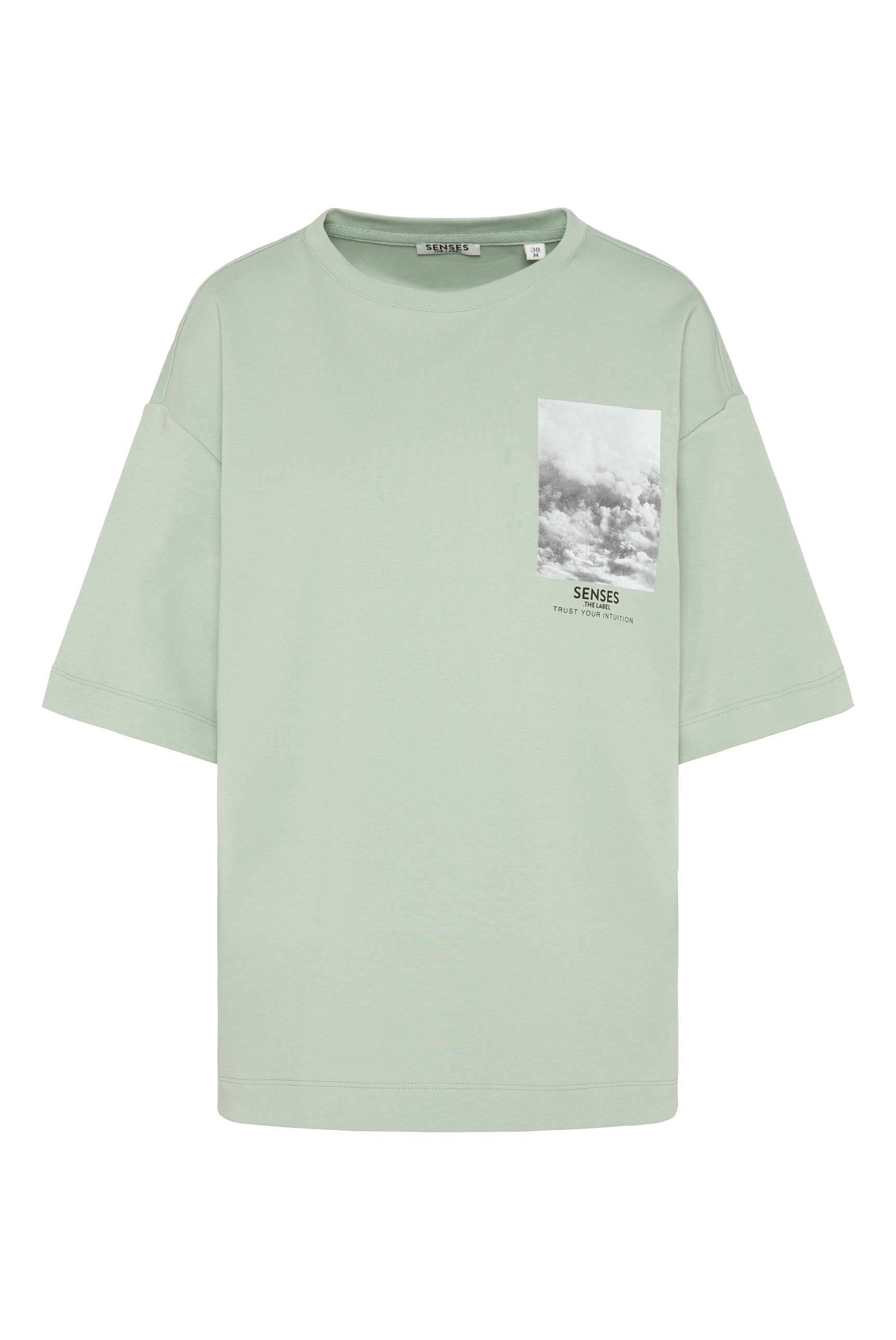 SENSES.THE LABEL Rundhalsshirt aus Baumwolle