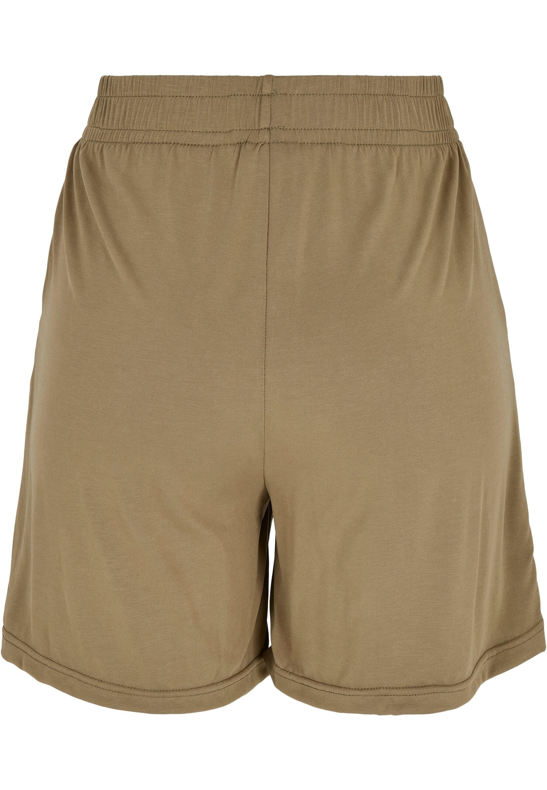URBAN CLASSICS Stoffhose »Urban Classics Damen Ladies Modal Shorts«, (1 tlg.)