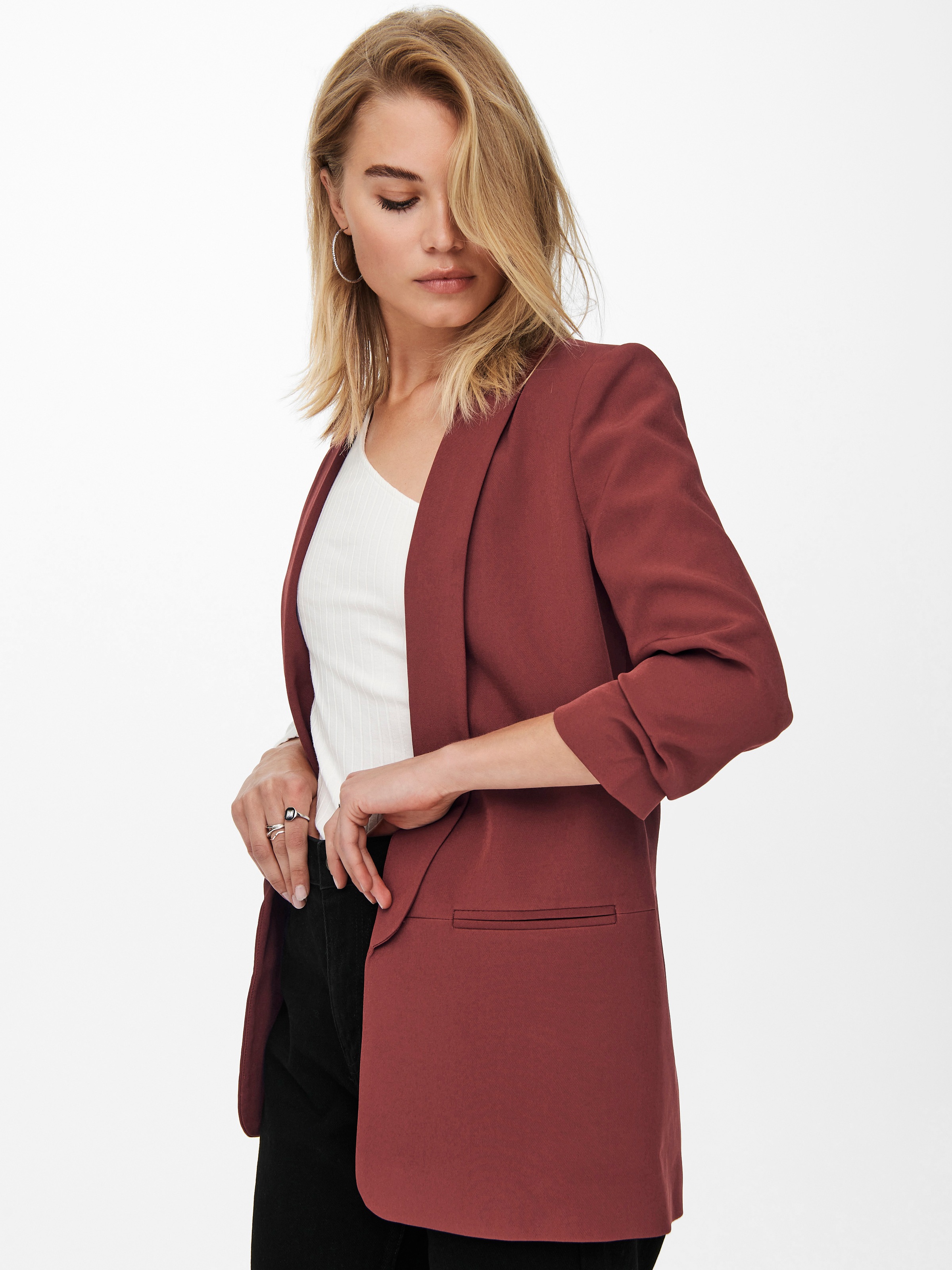 ONLY Kurzblazer "ONLELLY 3/4 LIFE BLAZER TLR NOOS" Materialmix, regular fit günstig online kaufen