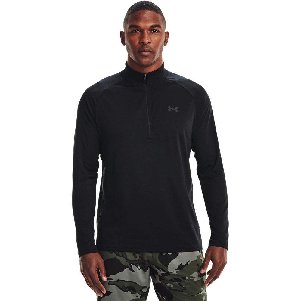 Under Armour Funktionsshirt "TECH 2.0 1/2 ZIP" atmungsaktiv, schnell trocknend, Langarm, ohne Ausschnitt