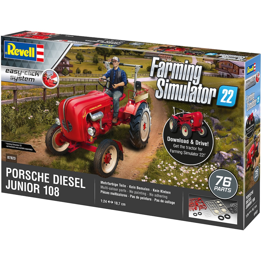 Revell® Modellbausatz »Porsche Junior 108 - Farming Simulator Edition«, 1:24
